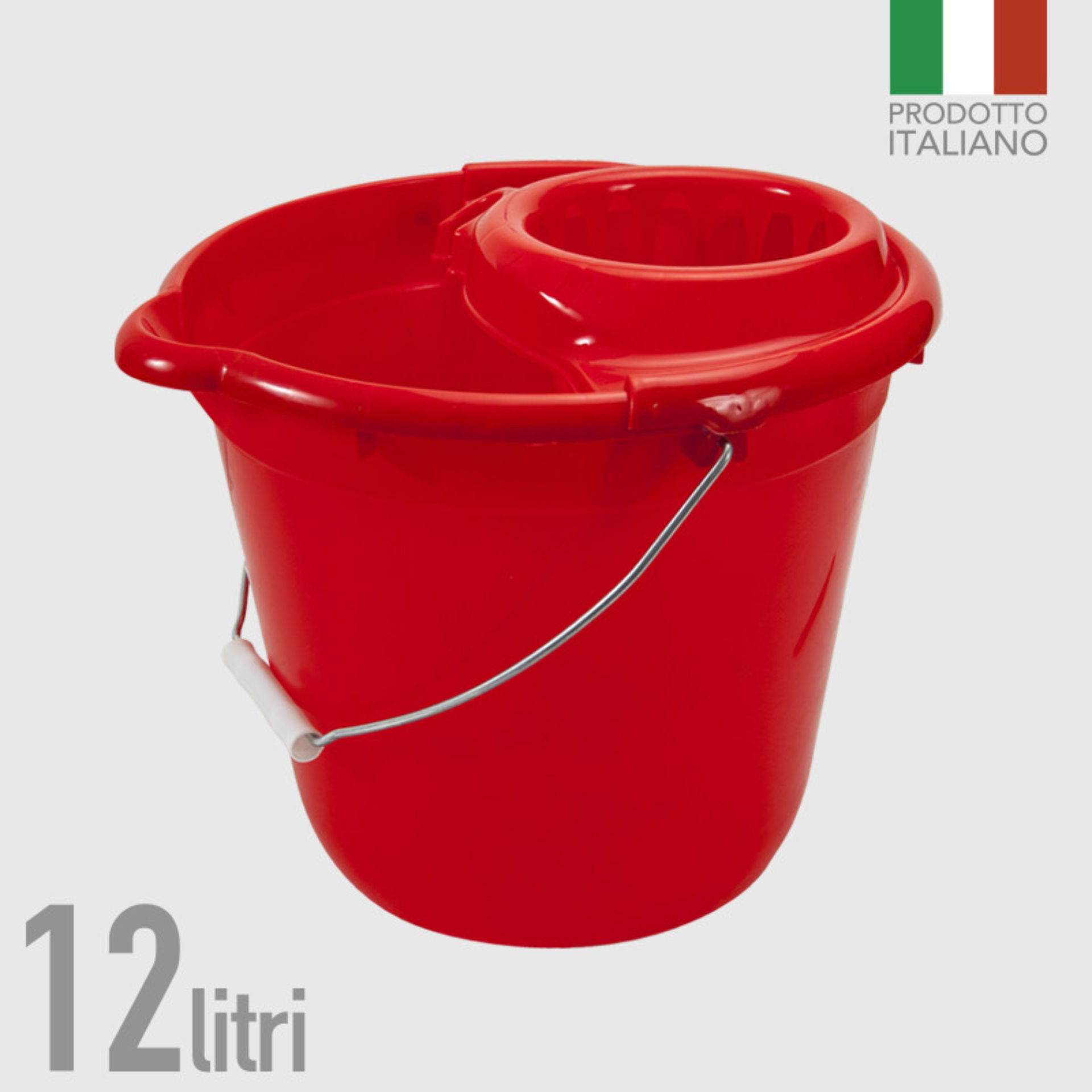 SECCHIO TONDO CON STRIZZATORE 12LLa Briantina