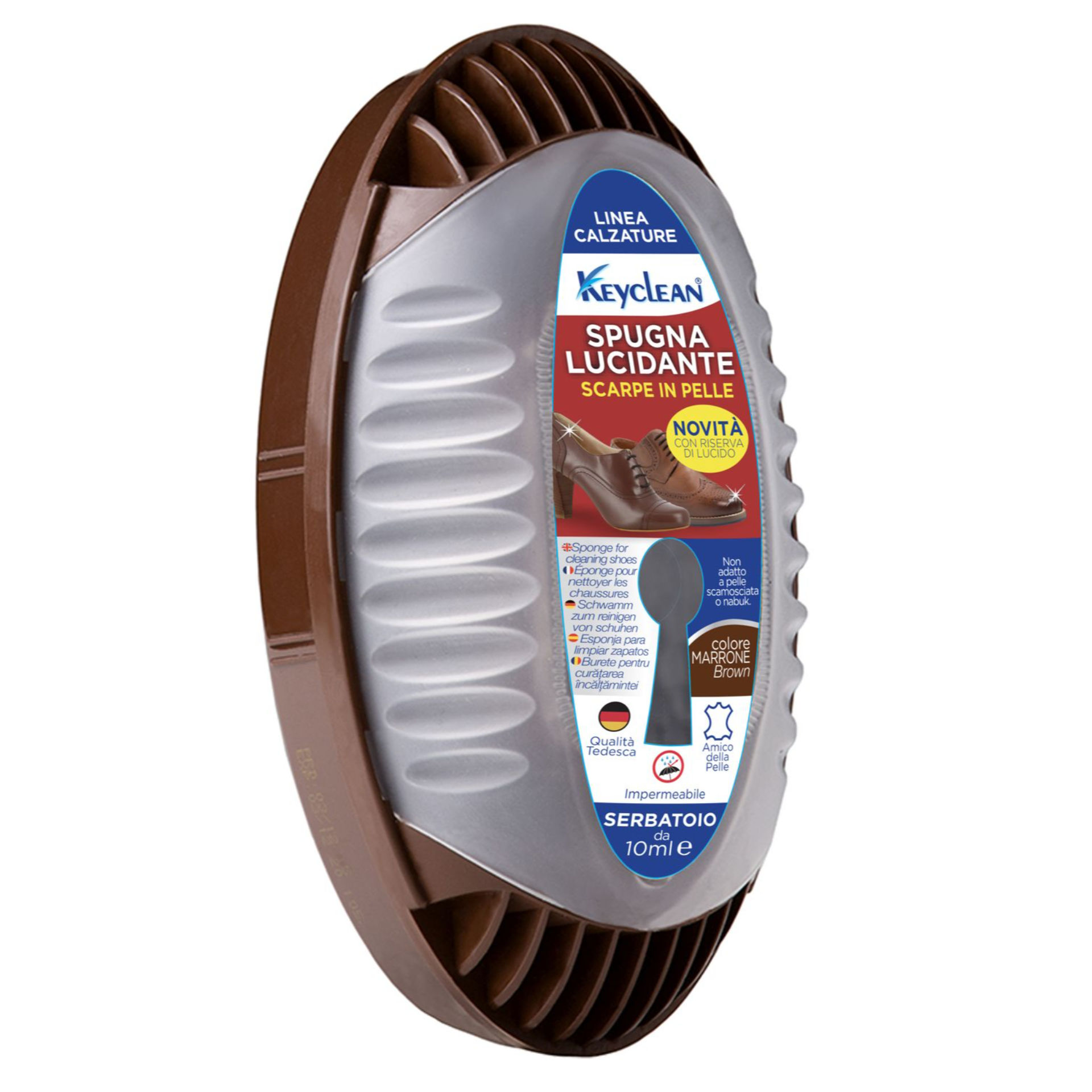 SPUGNA PULENTE SCARPE 10ML MARRONBib