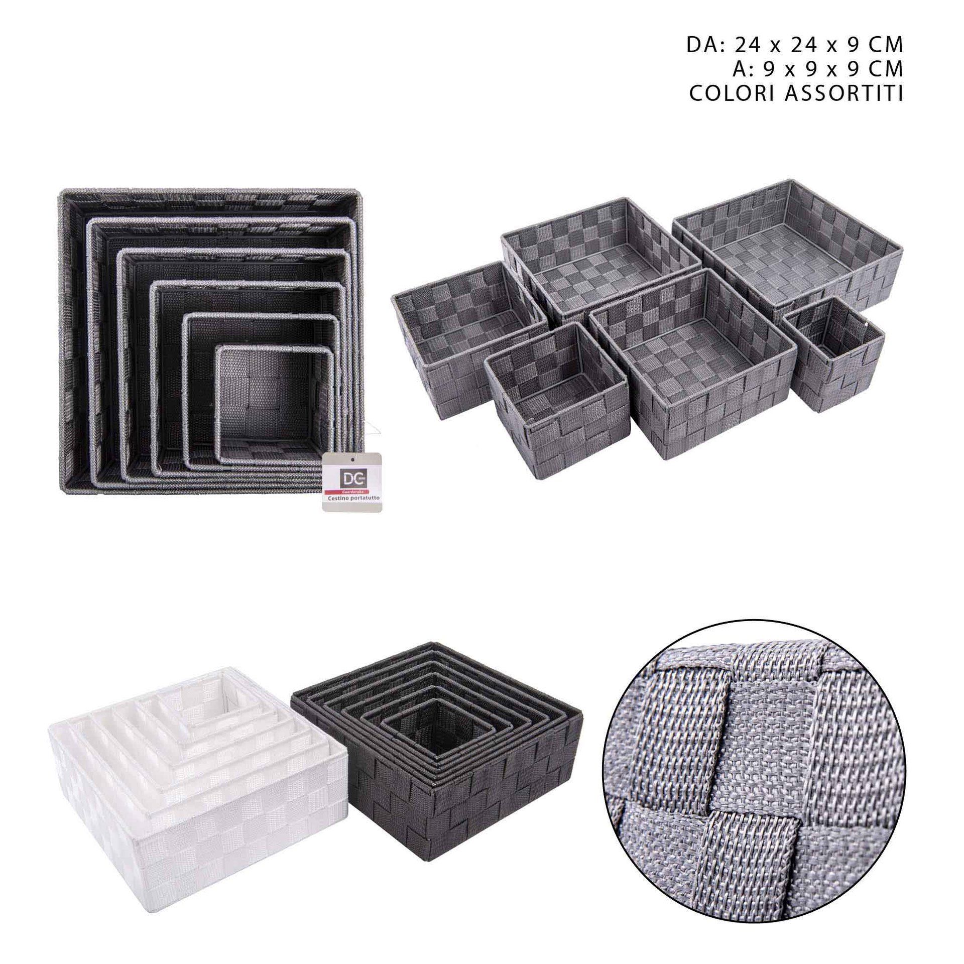 CESTINO PORTATUTTO IN PP 24X24X9CMDc