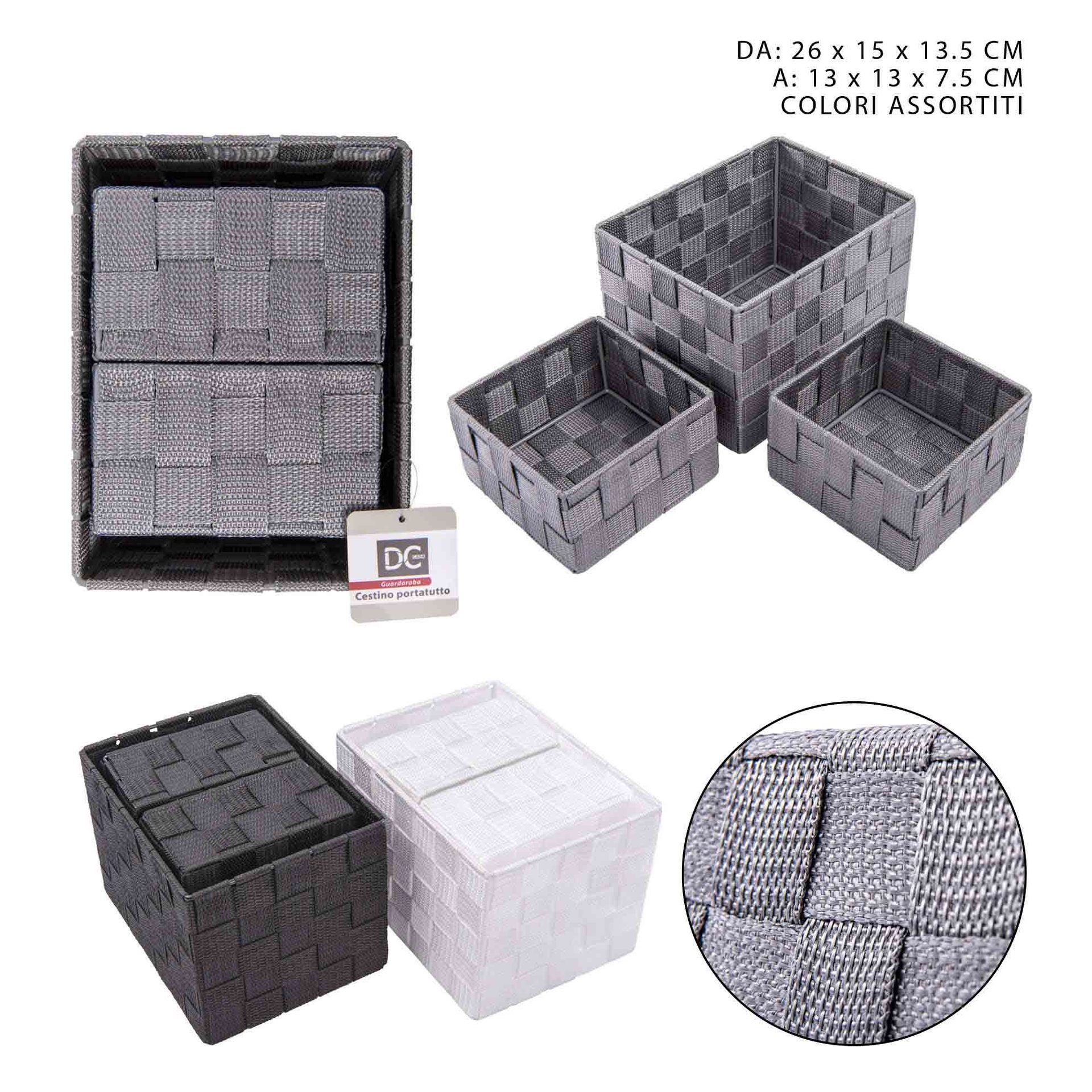 CESTINO PORTATUTTO IN PP 26X15X13.5Dc