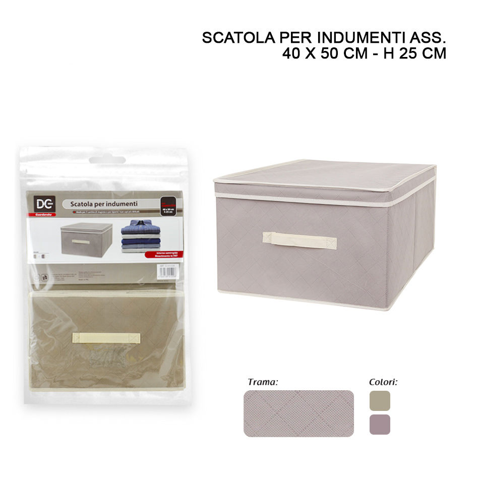 DC CASA CONTENITORE TNT C/COP.+MAN. 40X50X25CMDc