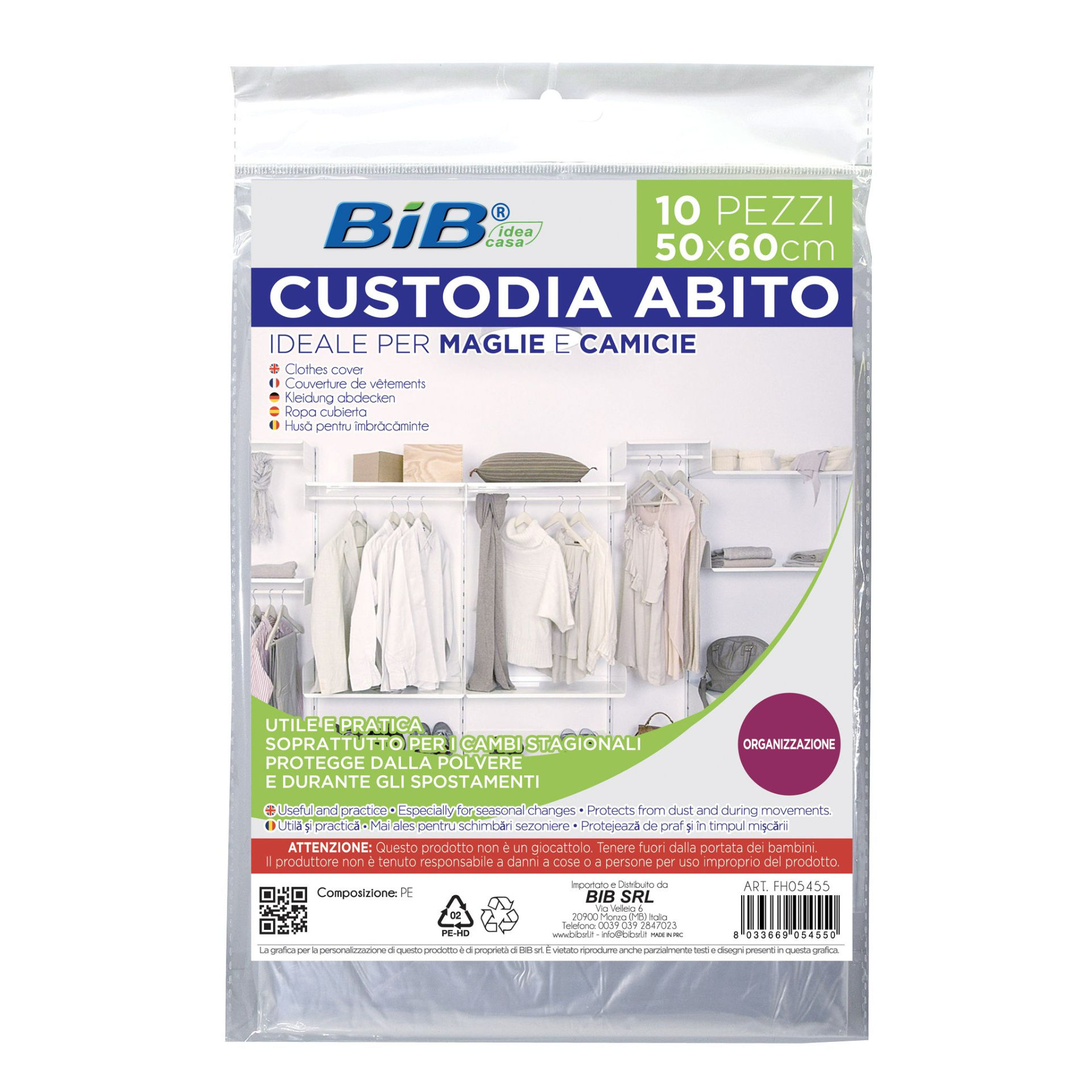 CUSTODIABITO TRASP.10PZ/50X60CMBib
