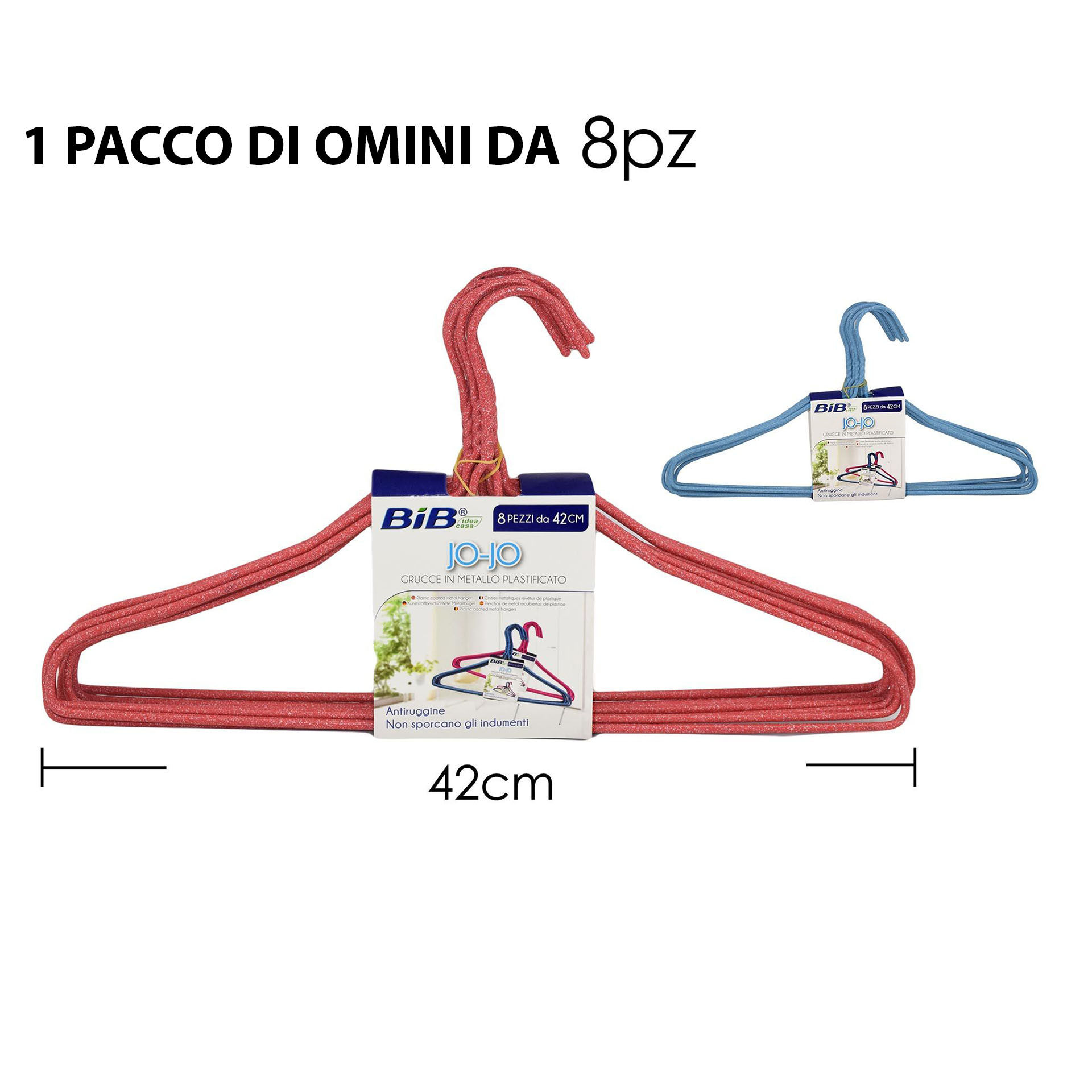 GRUCCE METALLO PLASTIFICATO 8PZ COBib