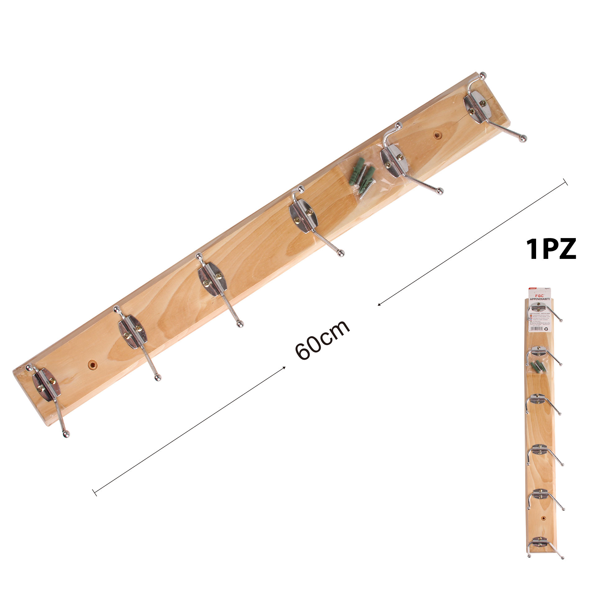 APPENDI ABITI IN LEGNO C/6 POSHQ