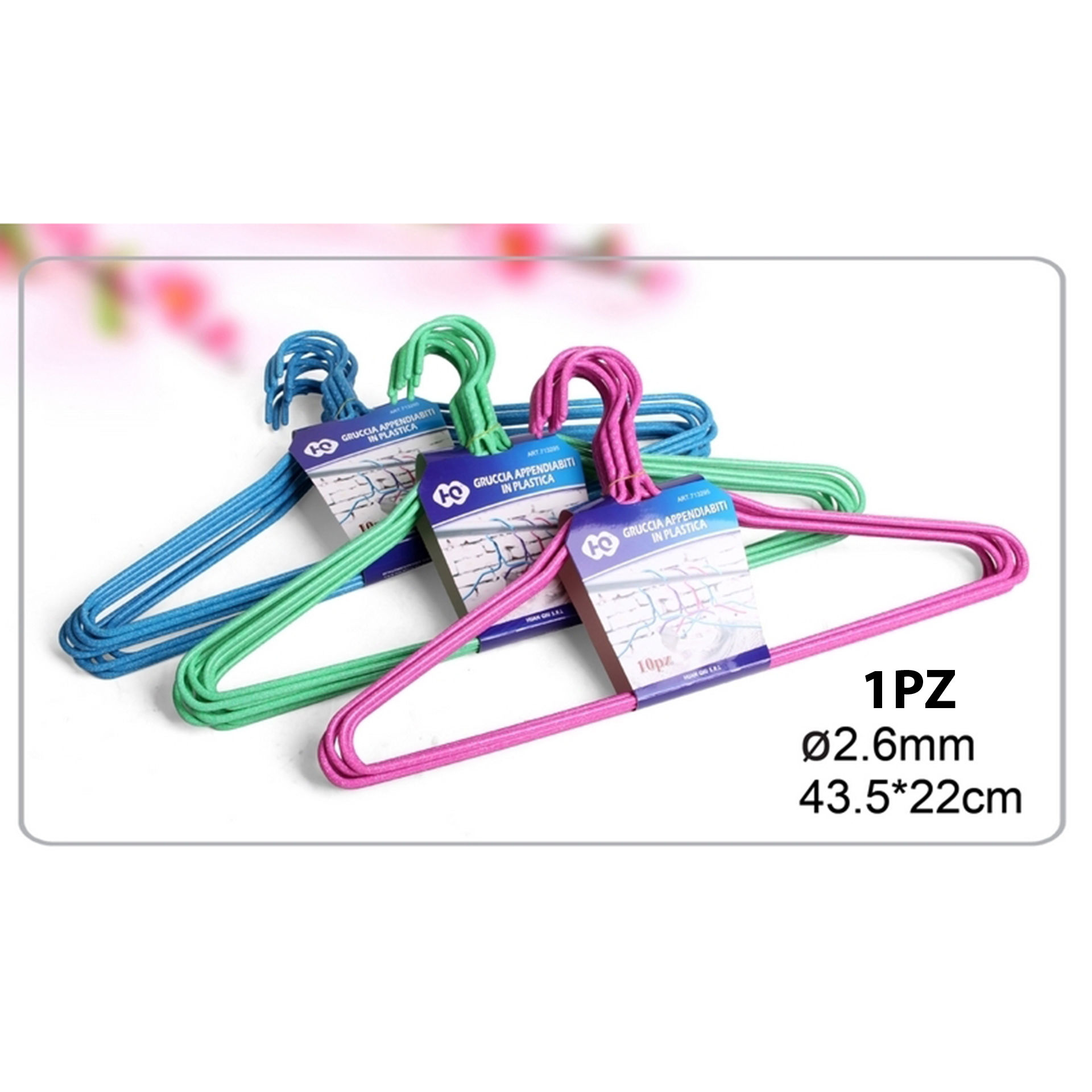 GRUCCIA APPENDIABITI IN PLASTICA 10PZHQ