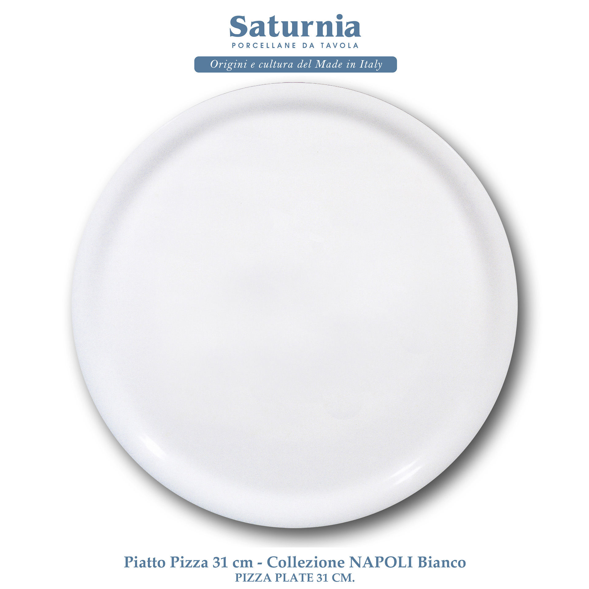 NAPOLI PIZZA 31 CM. BIANCOSaturnia