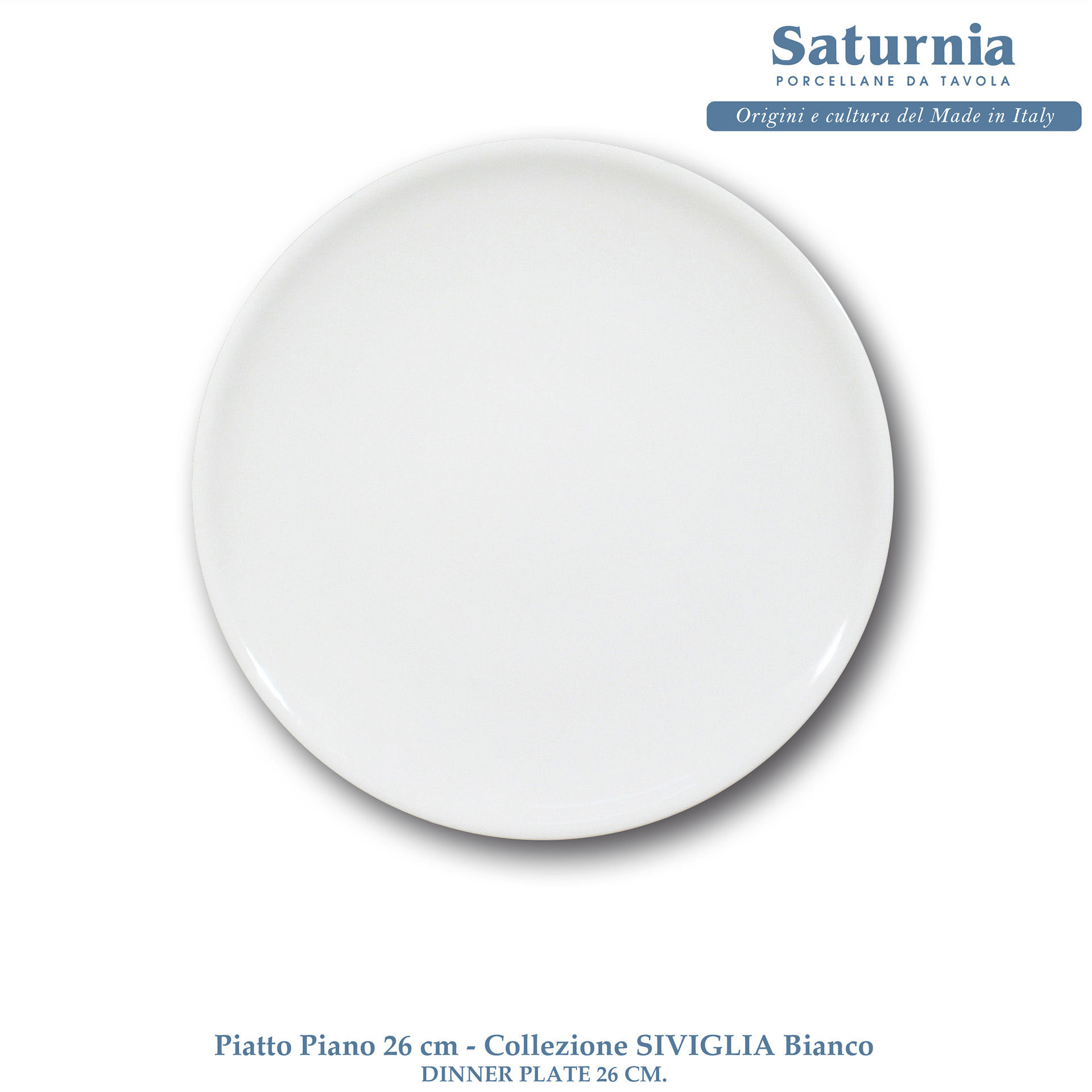 SIVIGLIA PIANO 26 CM. BIANCOSaturnia