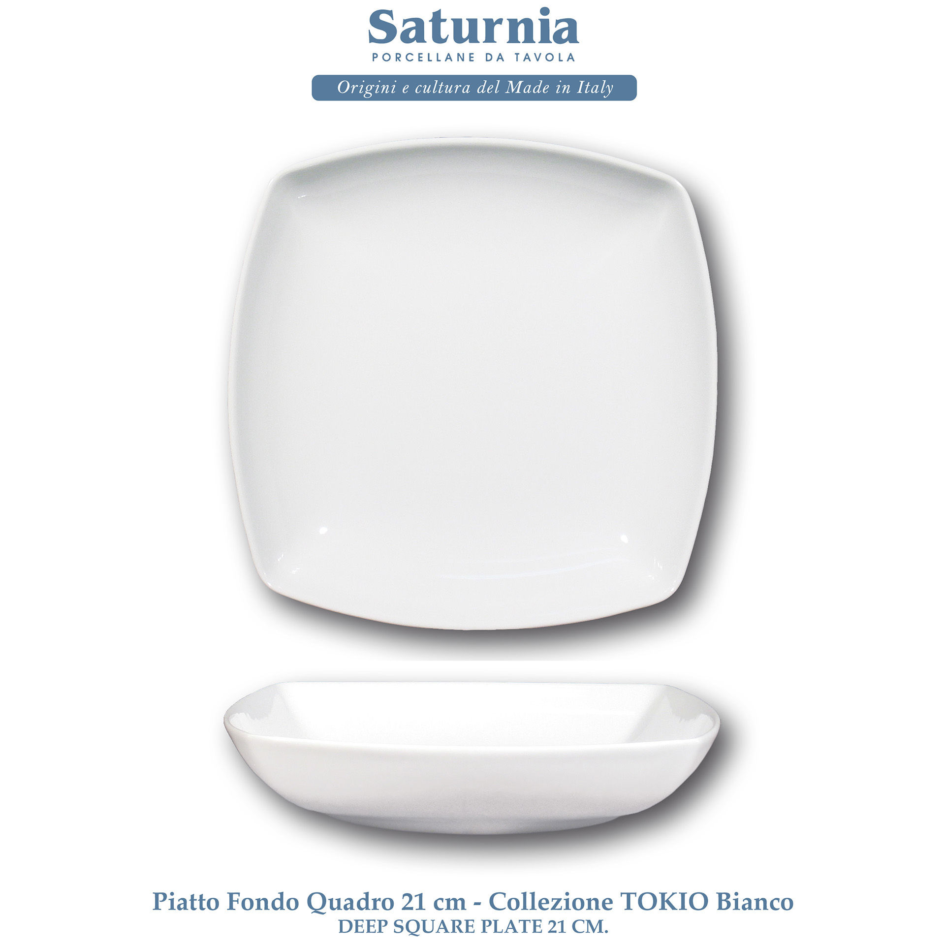 TOKIO FONDO QUADRO 21 CM. BIANCOSaturnia