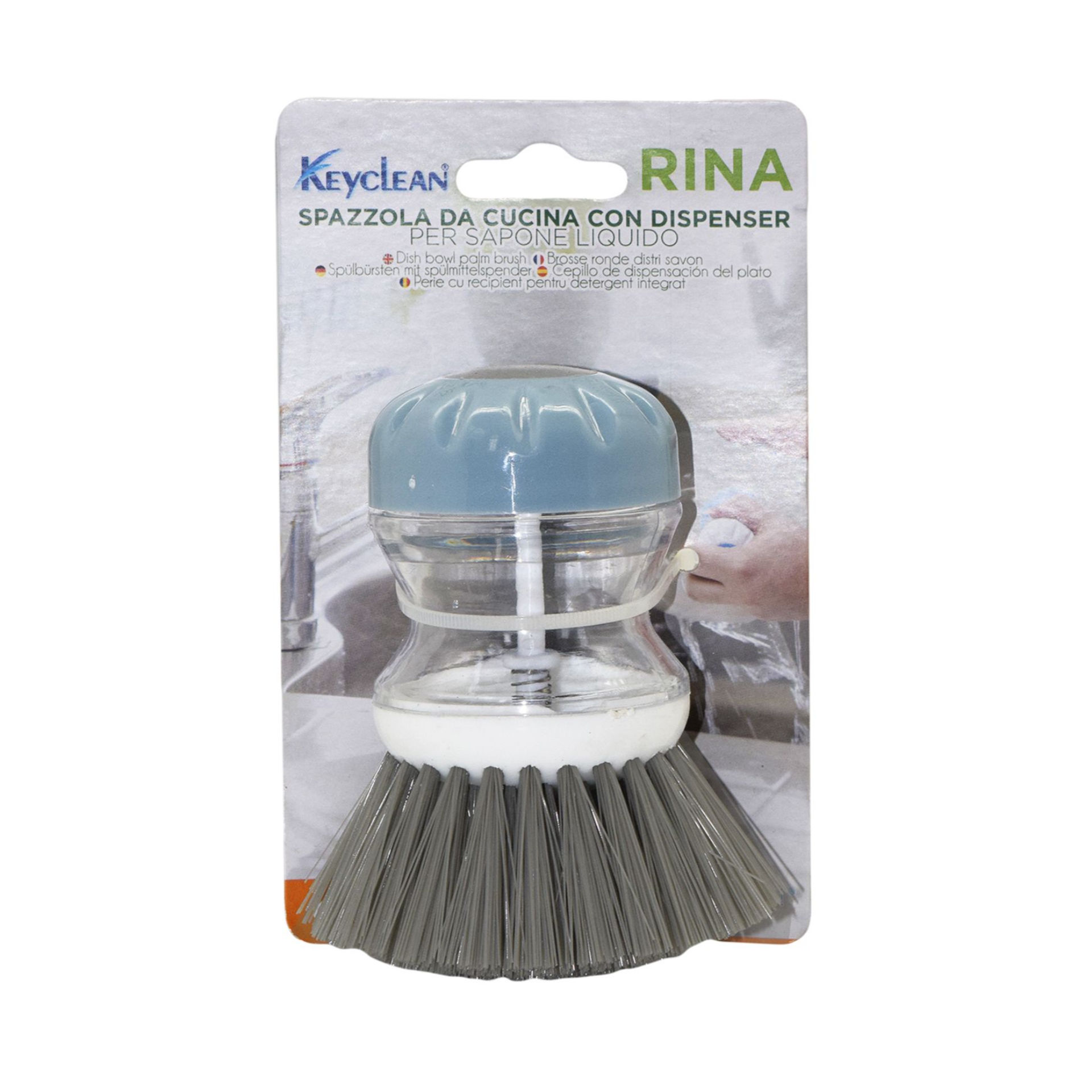 SPAZZOLA LAVAPIATTI CON DISPENSA RINABib