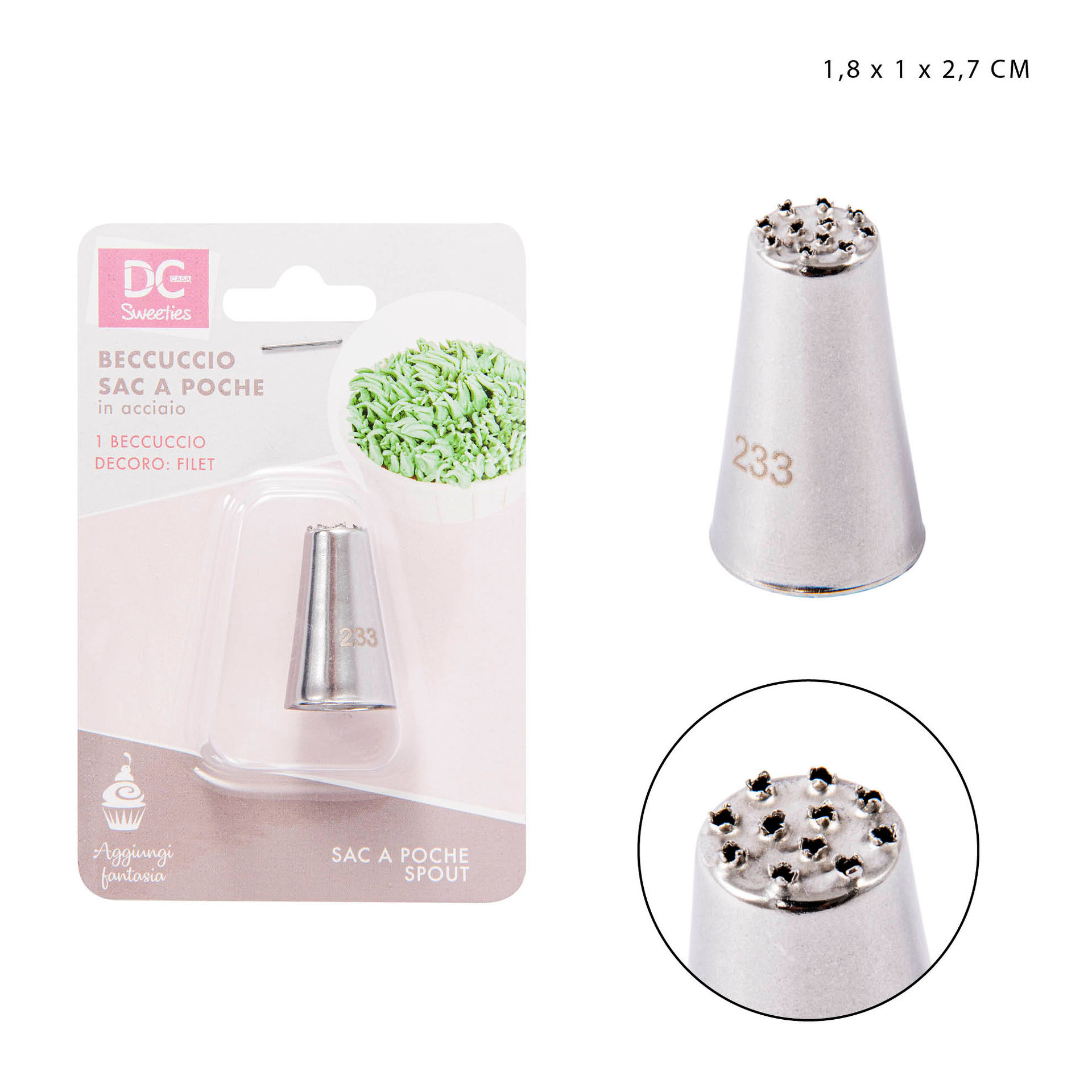 DC CASA BECC.SAC A POCHE FILET 1.8X1X2.7CMDc