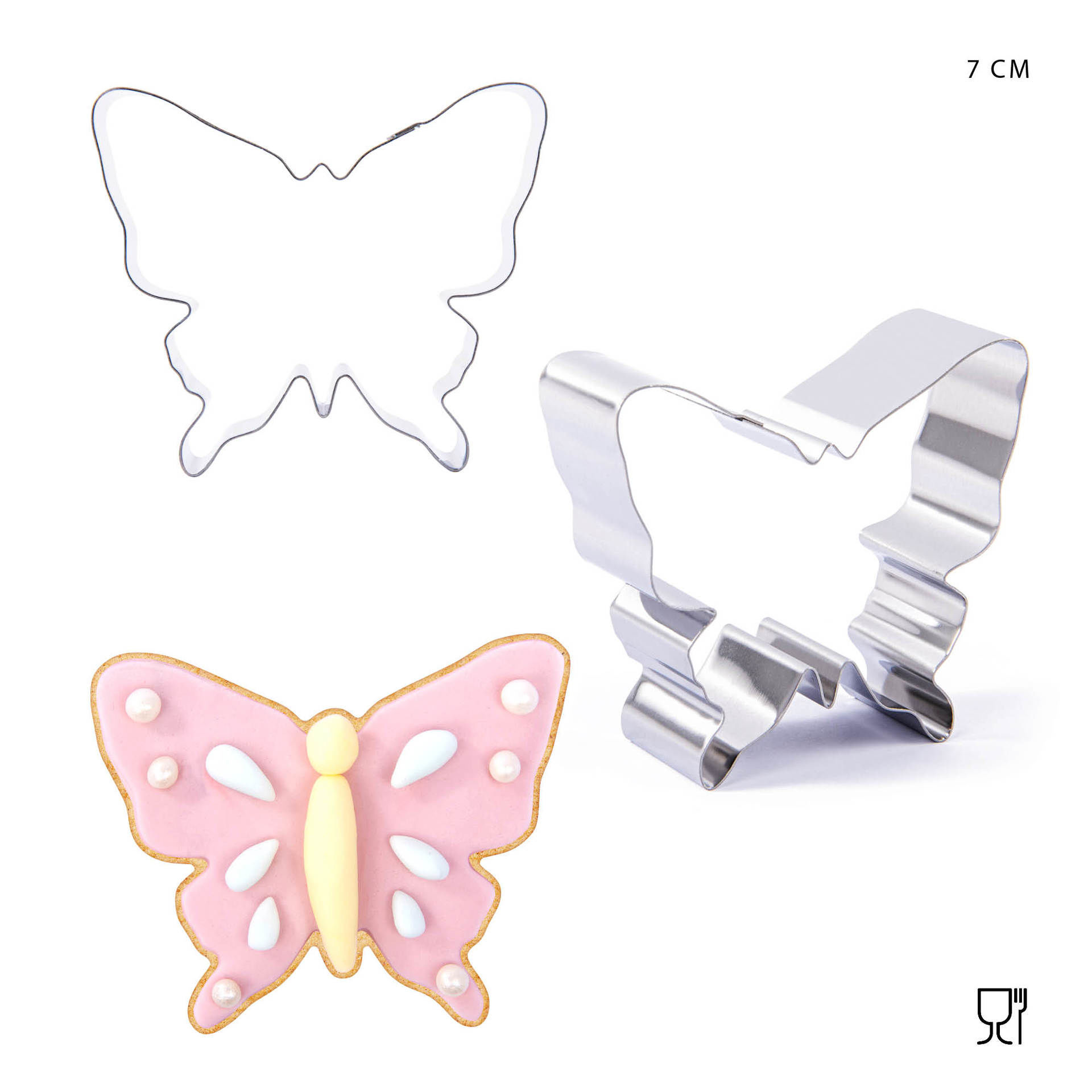 DC CASA FORMINE DOLCI INOX FARFALLA 6.3X7.3CMDc