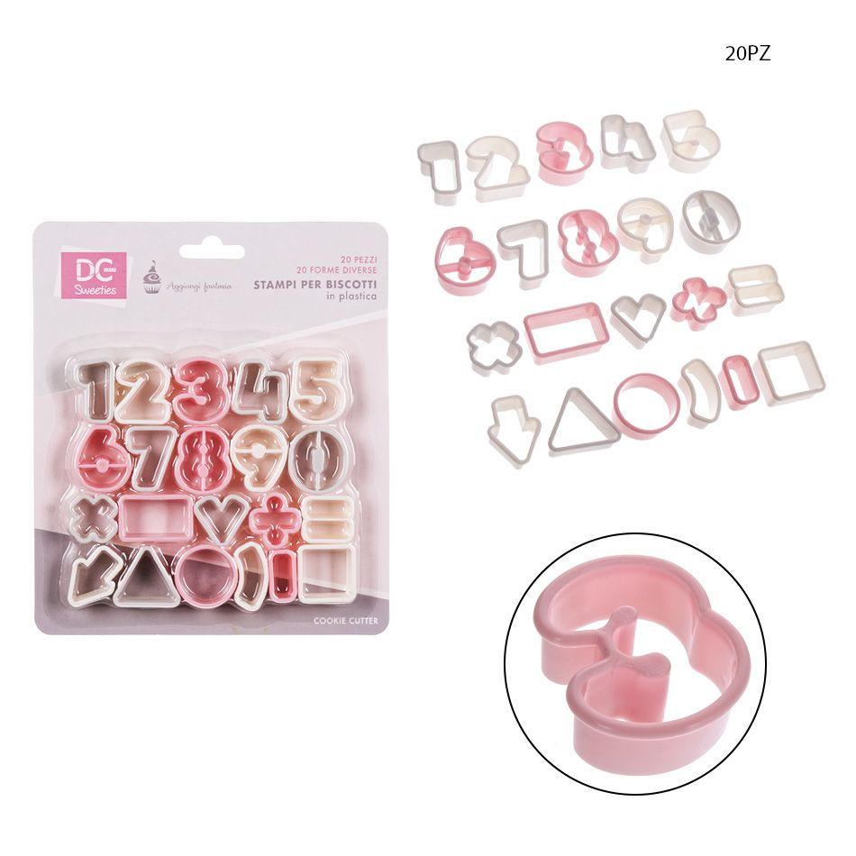 DC CASA FORMINE DOLCI PLAST. 20PZ NUMERI/FORMEDc