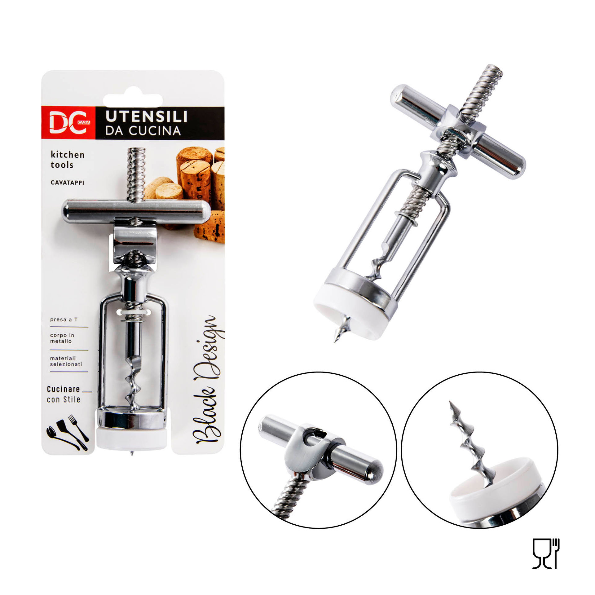 DC CASA L/BLACK CAVATAPPI 10.5X7X3.3CMDc