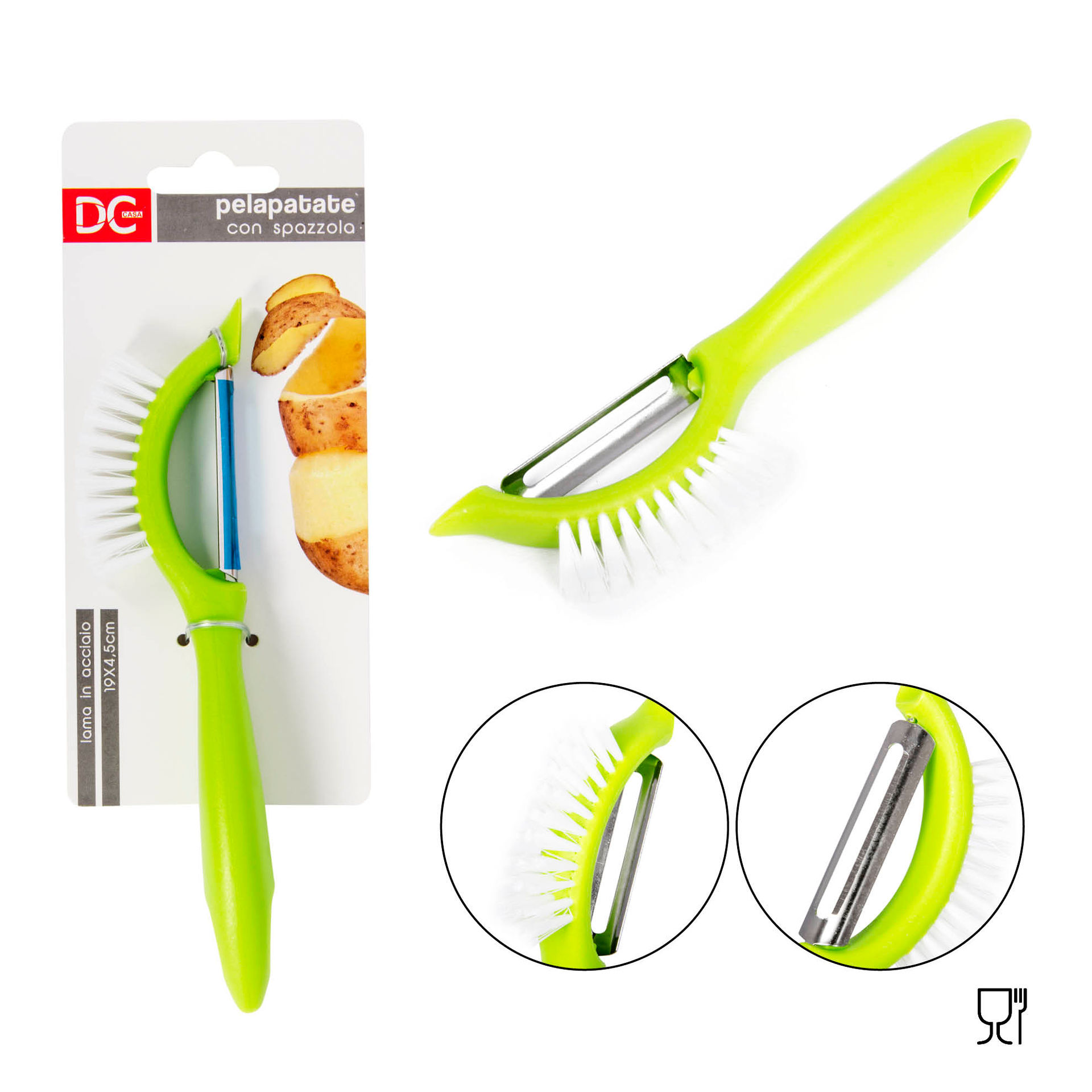 DC CASA PELAPATATE C/SPAZZOLA 19X4.5CMDc