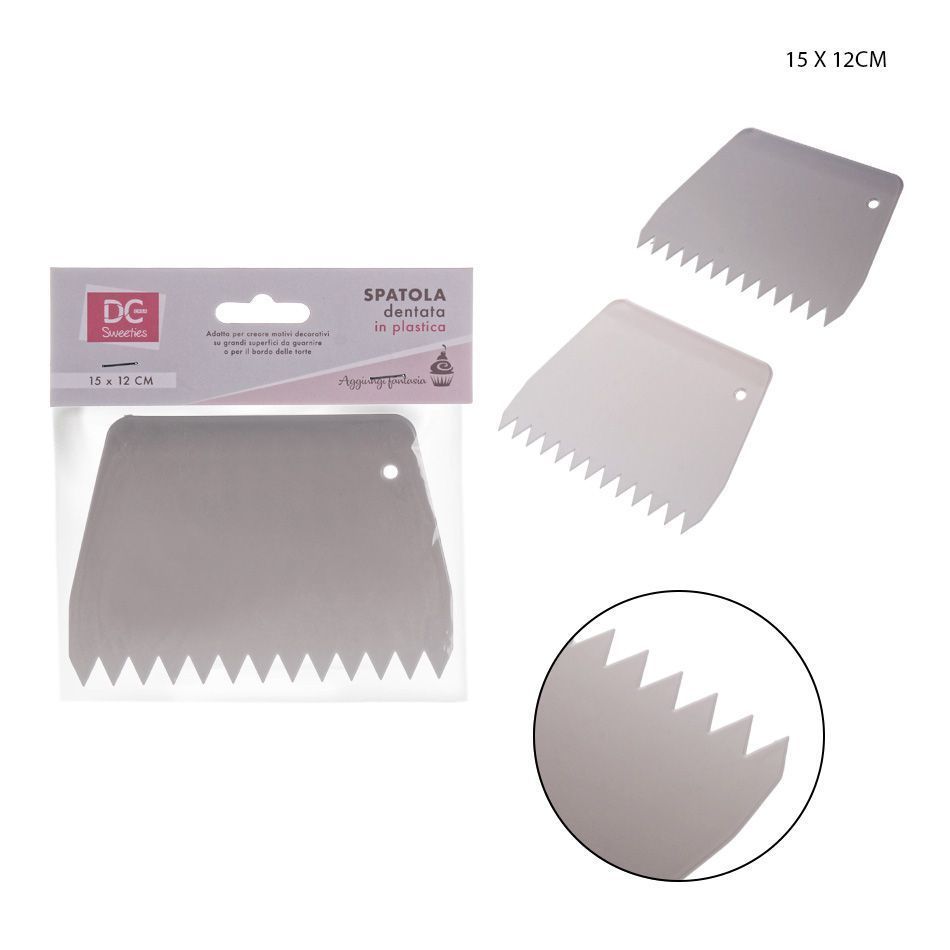 DC CASA RASCHIETTO DOLCI PLAST. 15X12CM DENTATODc