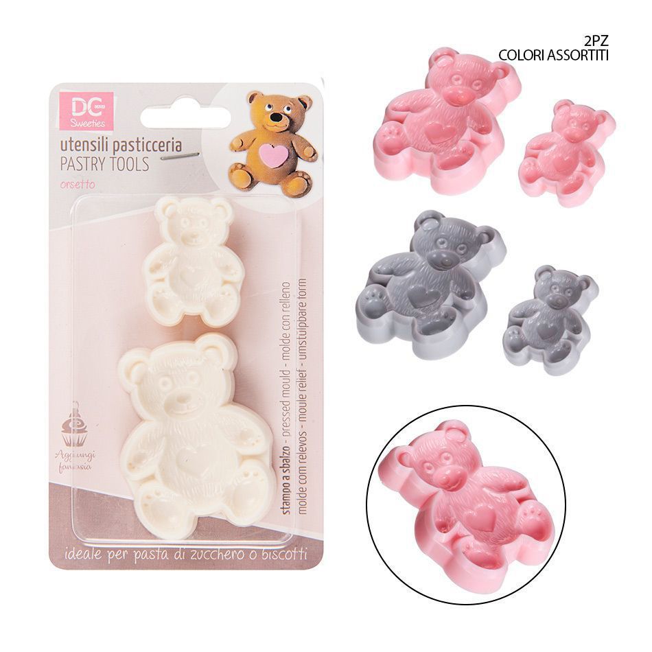 DC CASA STAMPO PASTA DI ZUCCHERO ORSETTO 2PZDc