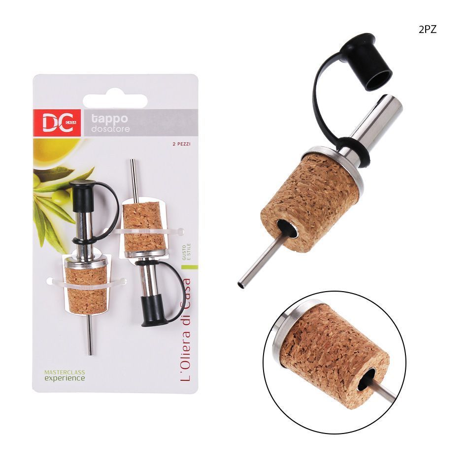 DC CASA TAPPO BOTTIGLIA VERSAT.INOX B/SUGHERO 2PZDc