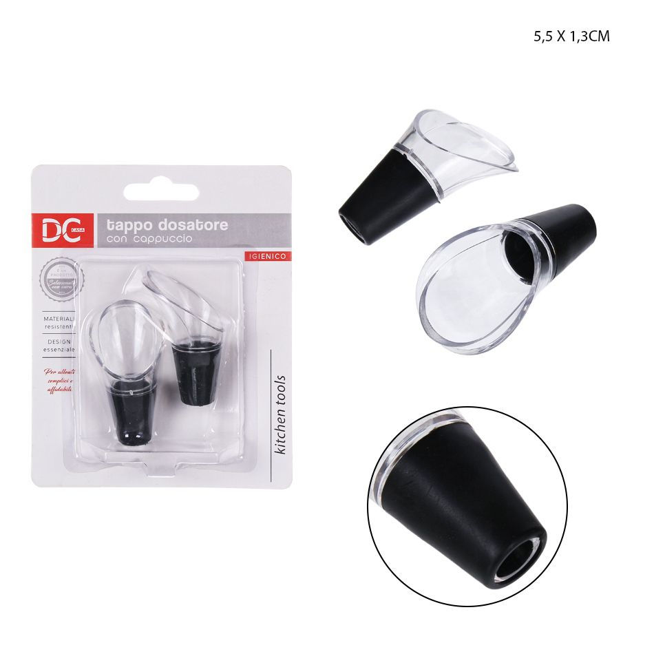 DC CASA TAPPO DOSATORE C/CAPPUCCIO 5.5X1.3CM 2PZDc