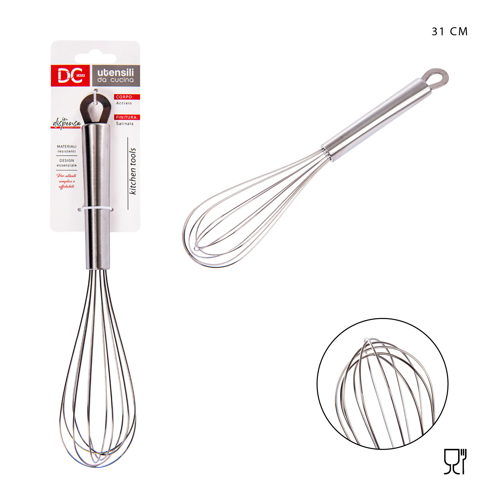 DC CASA FRUSTA ACCIAIO 31X6.3X6CMDc