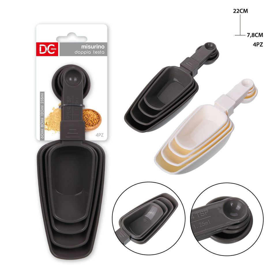 DC CASA MISURINO PLAST. DOPPIA TESTA 22X7.8CM 4PZDc