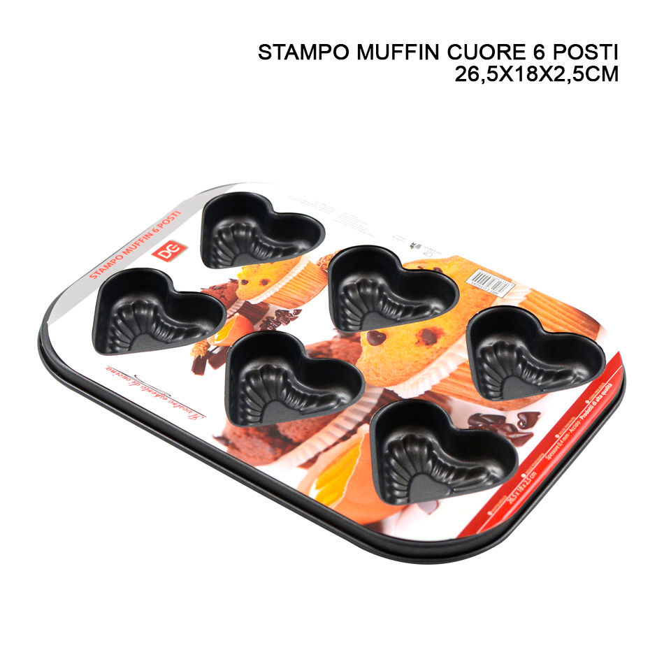 STAMPO MUFFIN 6 POSTI 26,5X18X2,5CMDc