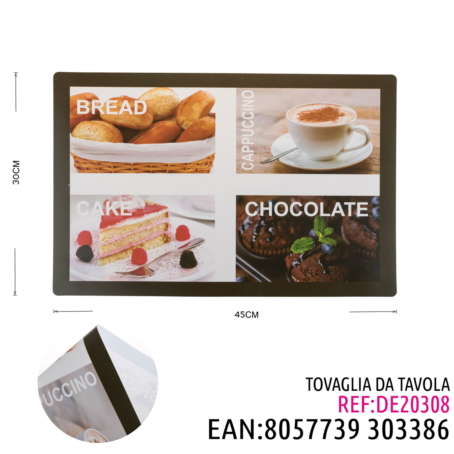 TOVAGLIA DA TAVOLA DOLCI E SALATI 30*45CMDz