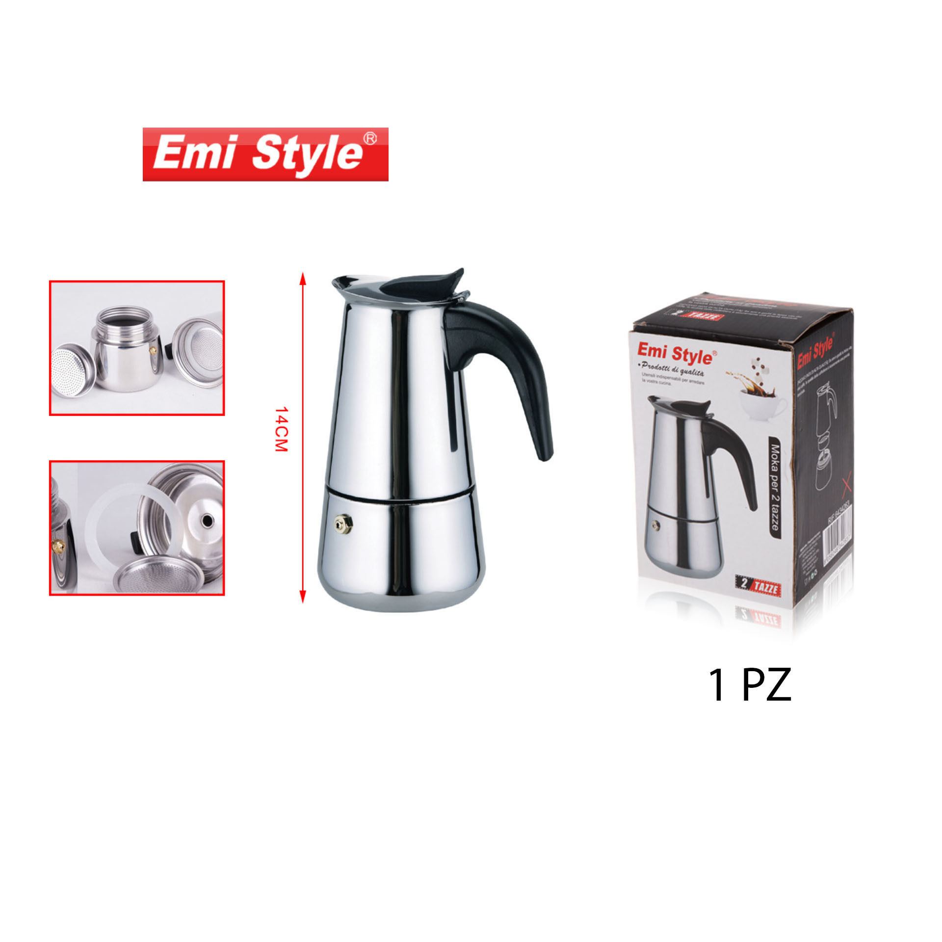 EMI STYLE CAFFETTIERA MOKA PER 2 TAZZEEmi Style