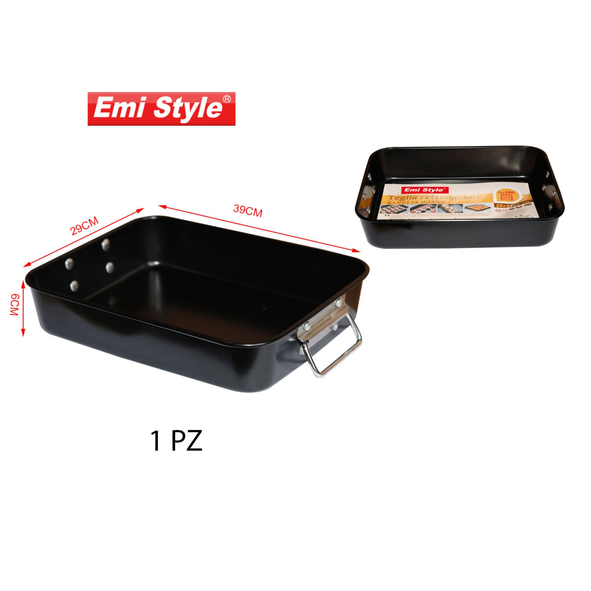 EMI STYLE TEGLIA RETTANGOLARE 39*29*6CMEmi Style