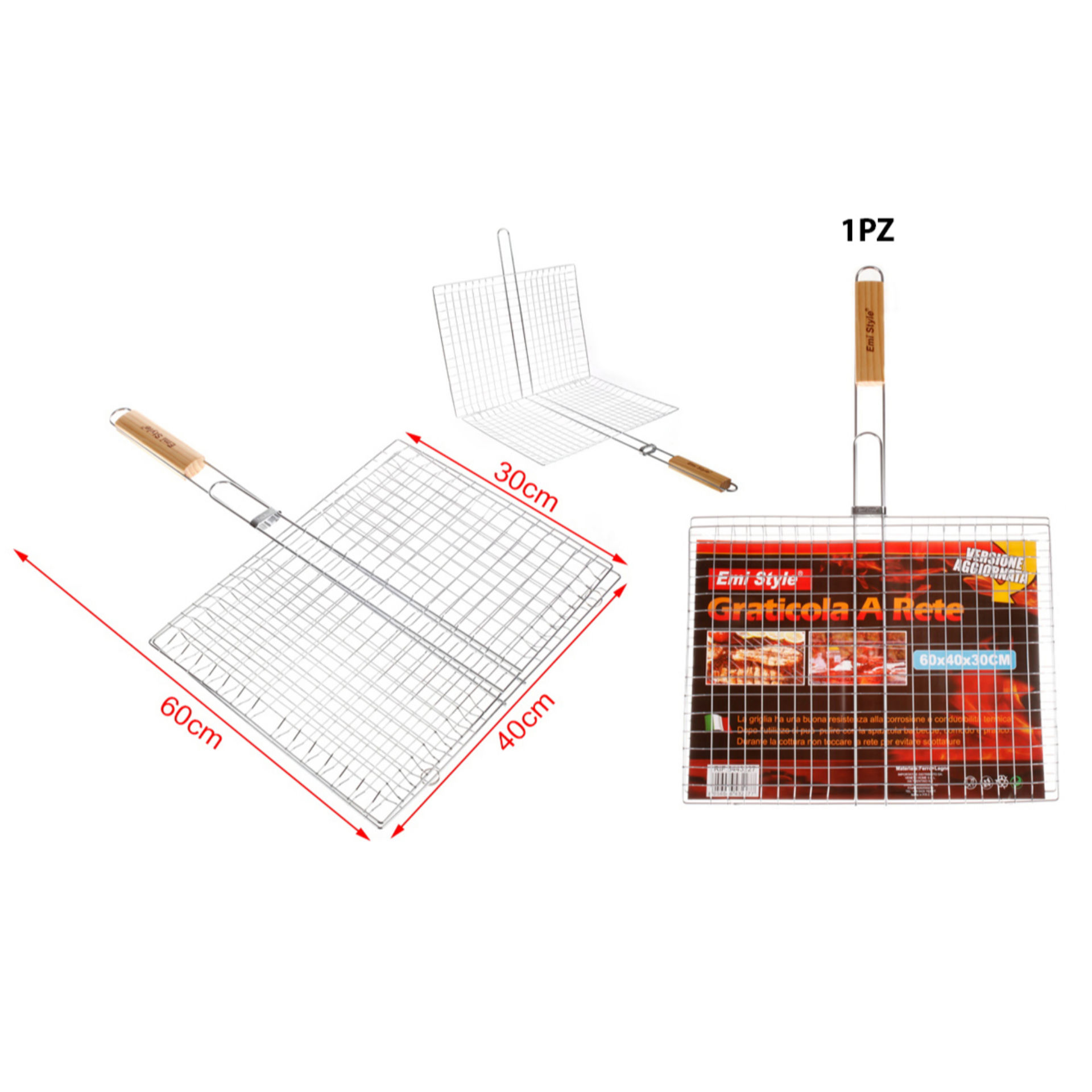 GRATICOLA A RETE 60*40*30CM(6409489)Emi Style