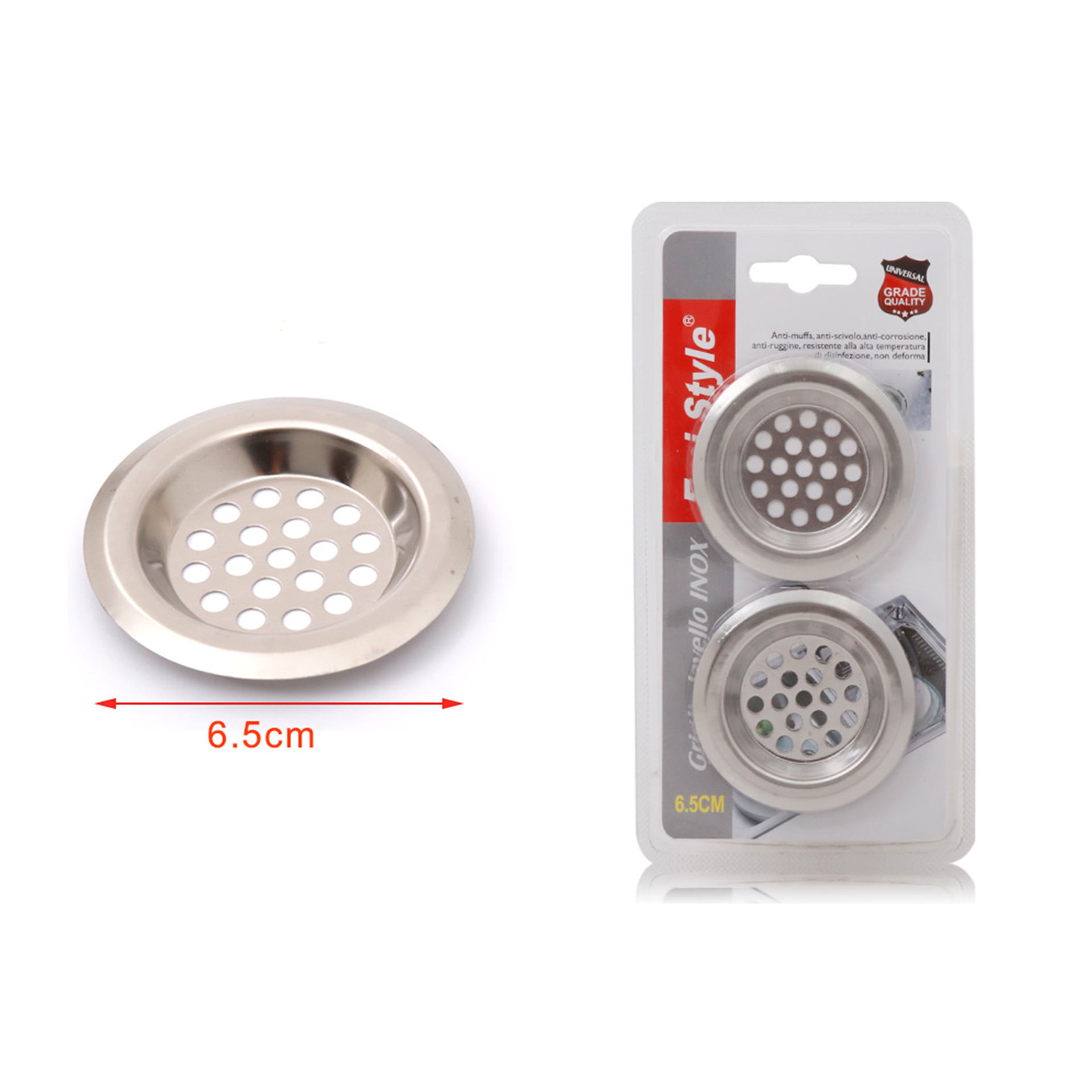 GRIGLIA LAVELLO INOX 6.5CMEmi Style