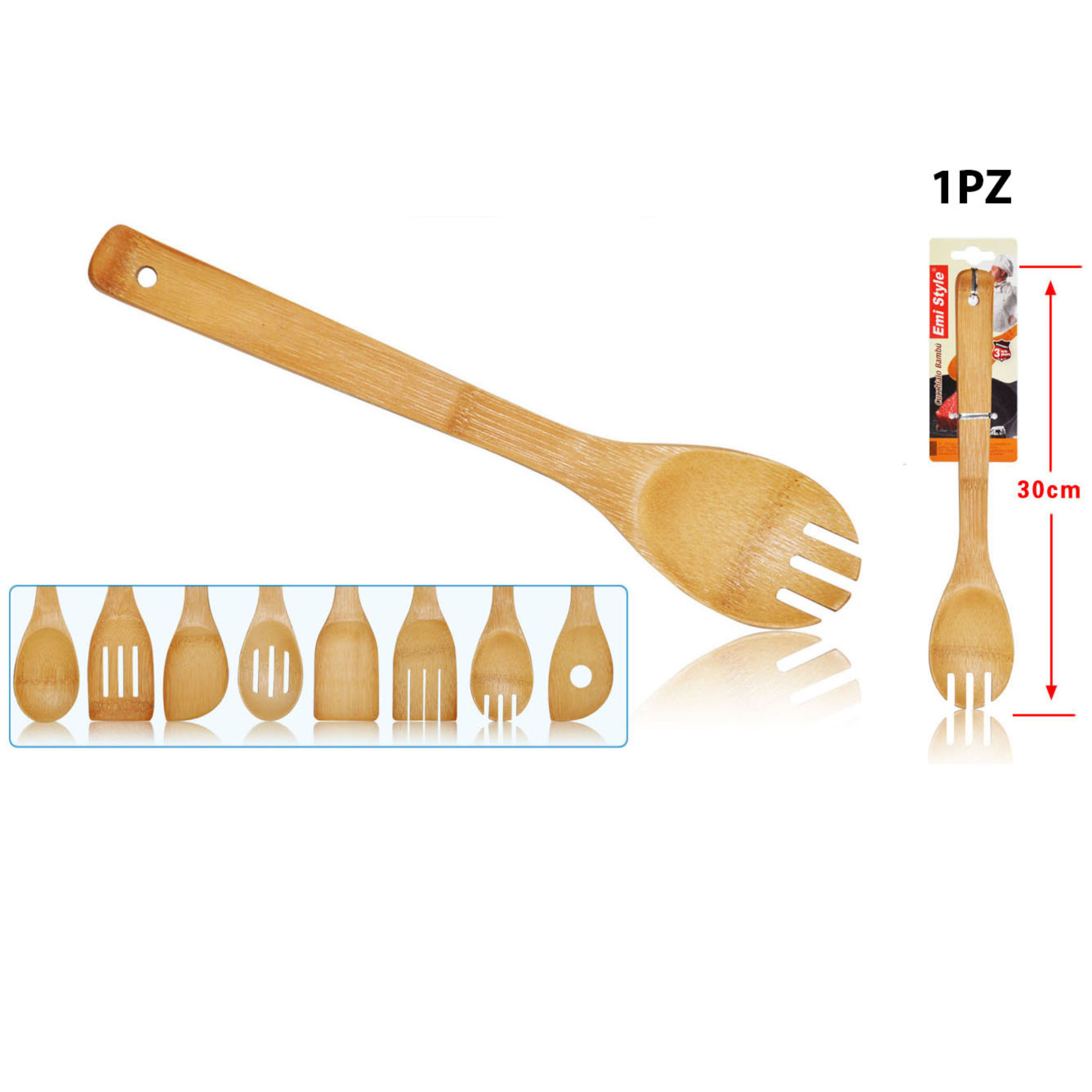 RAMEA SPOON FORK BAMBU 30CMEmi Style