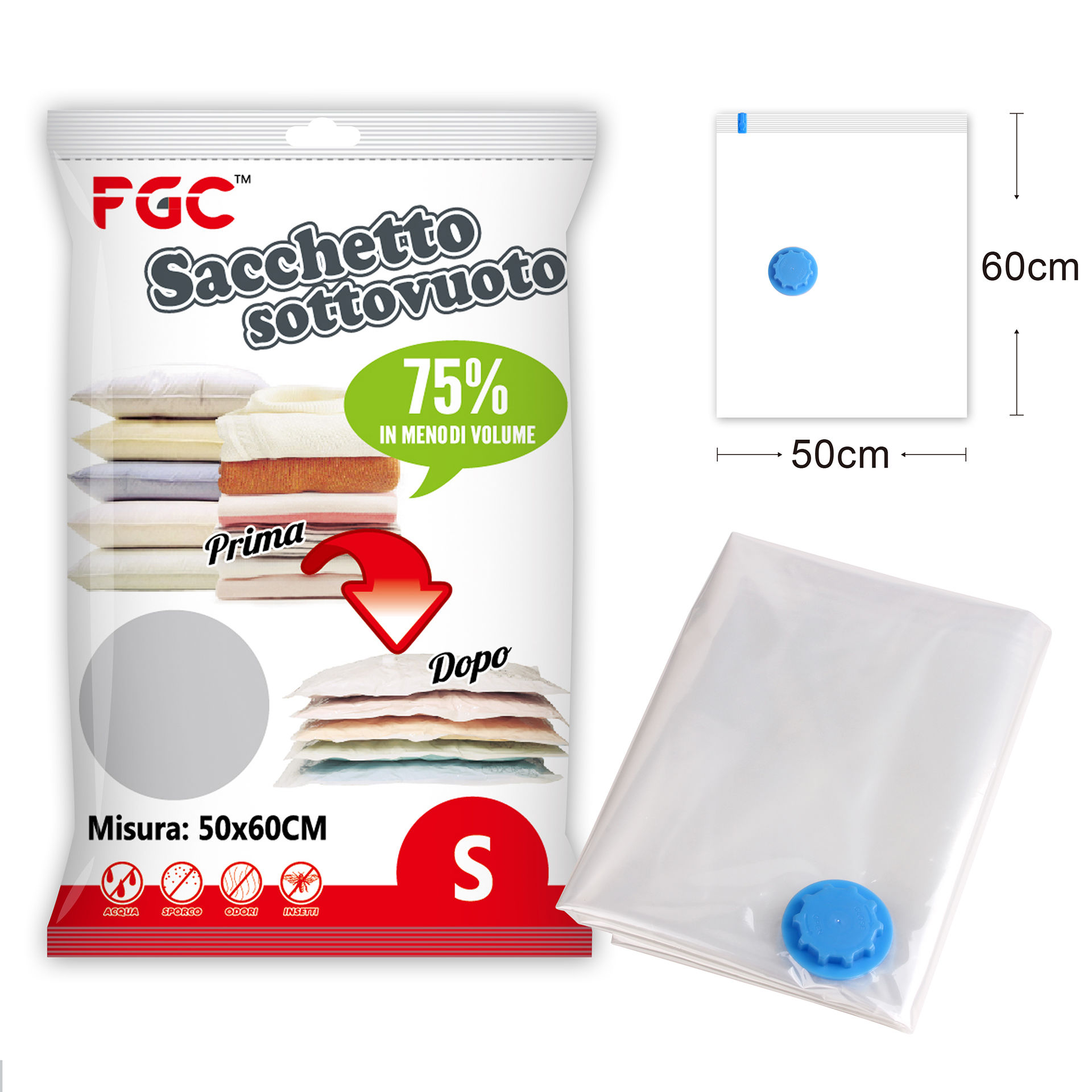 SACCHETTO SOTTOVUOTO 50*60 CMHQ