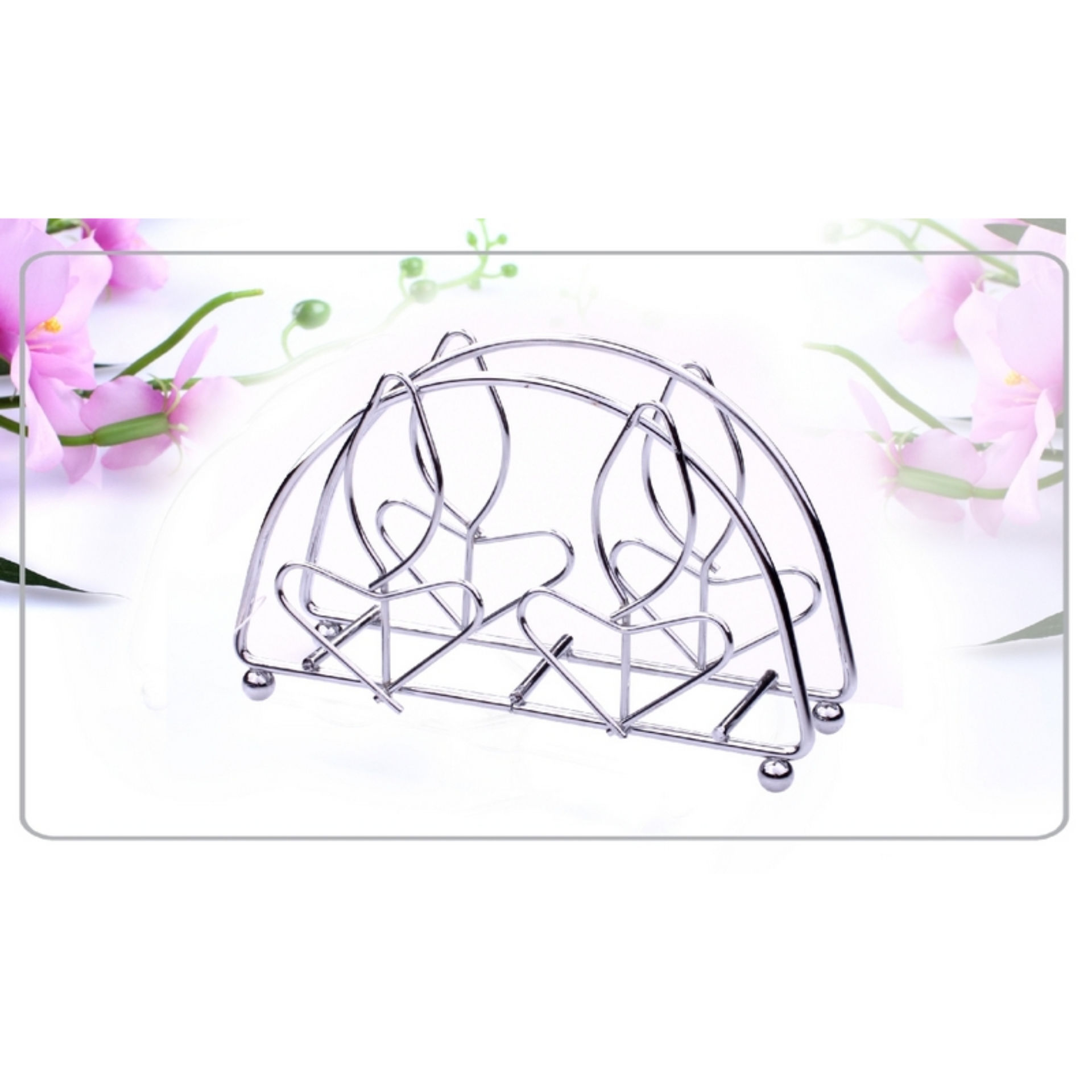 PORTATOVAGLIOLI IN METALLO  DEC FIORE14*8CMHQ