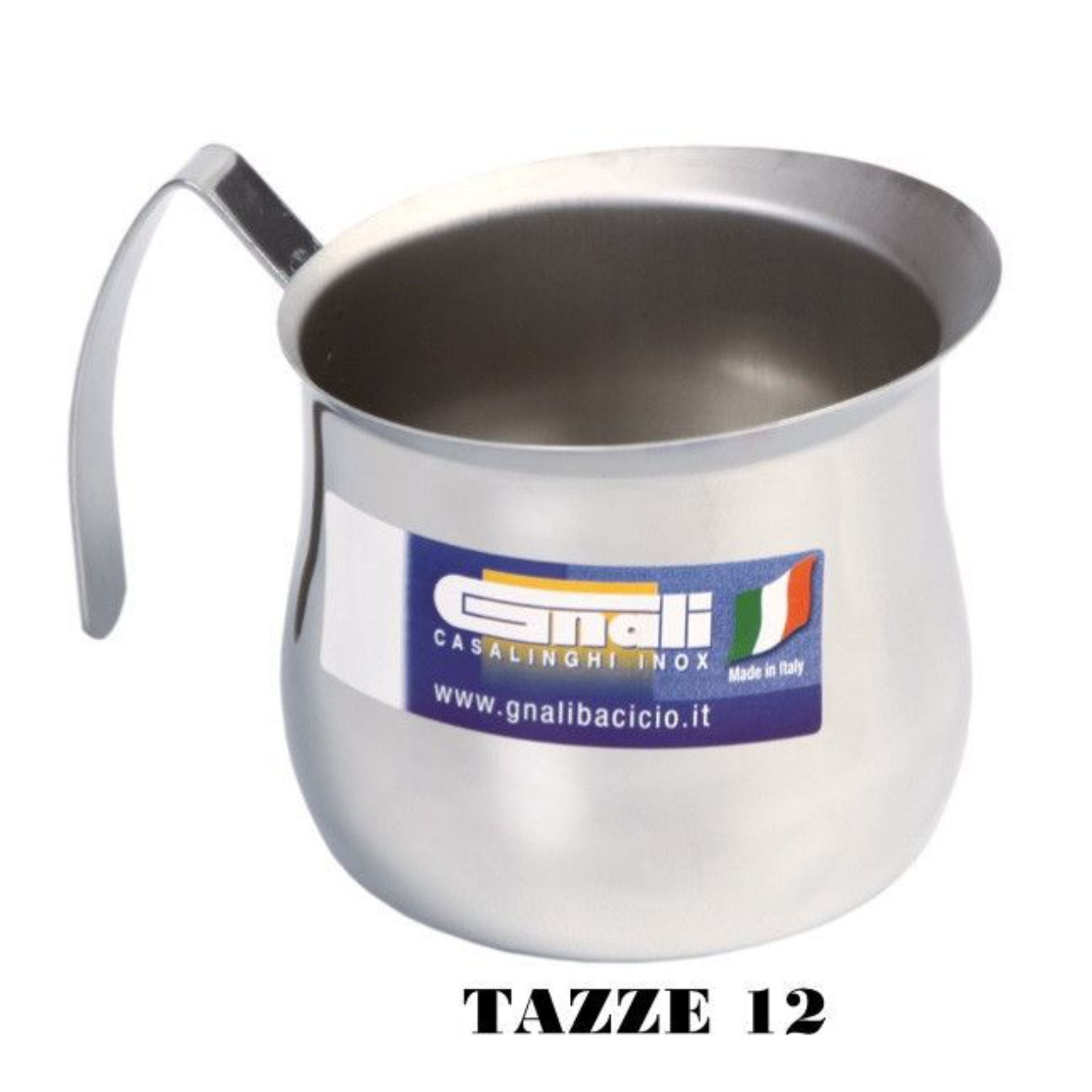 LATTIERA BOMBATA TZ.12 INOX 18/10Gnali