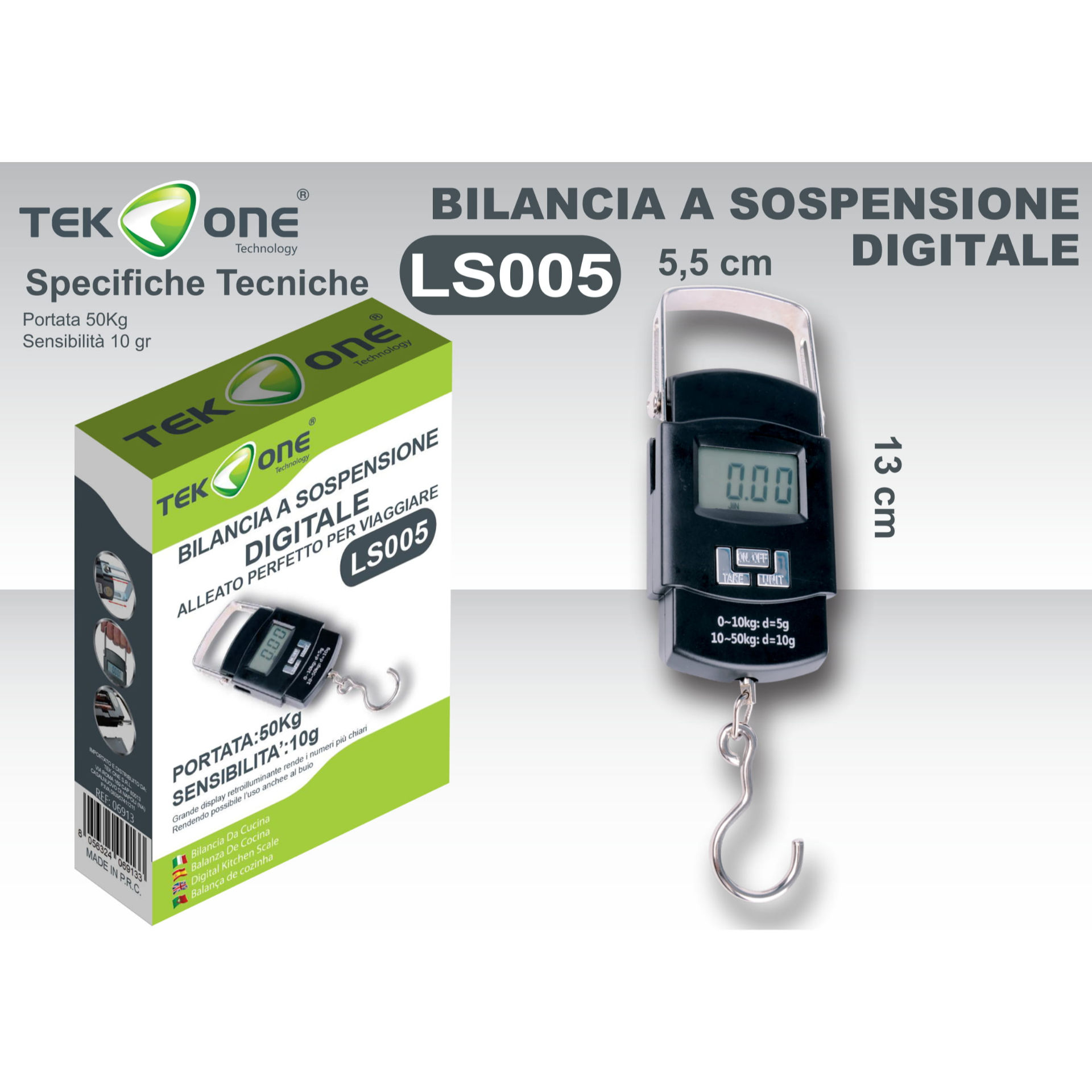 BILANCIA A SOSPENSIONE DIGITALE LS005Tekone