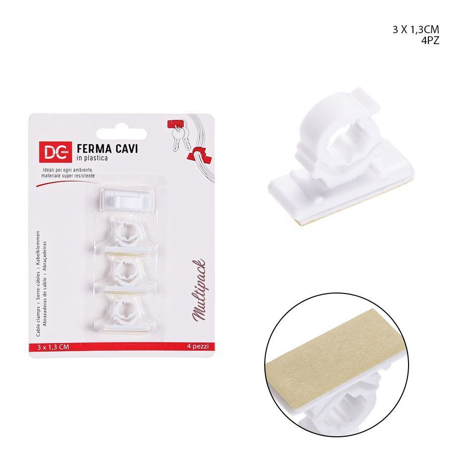 DC CASA FERMACAVI ADES. PLAST. 4PZDc