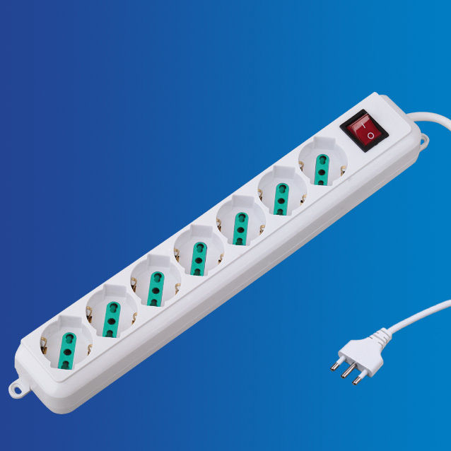 MULTIPRESA 7 POSIZIONI CON INTERRUTTOREExtrastar