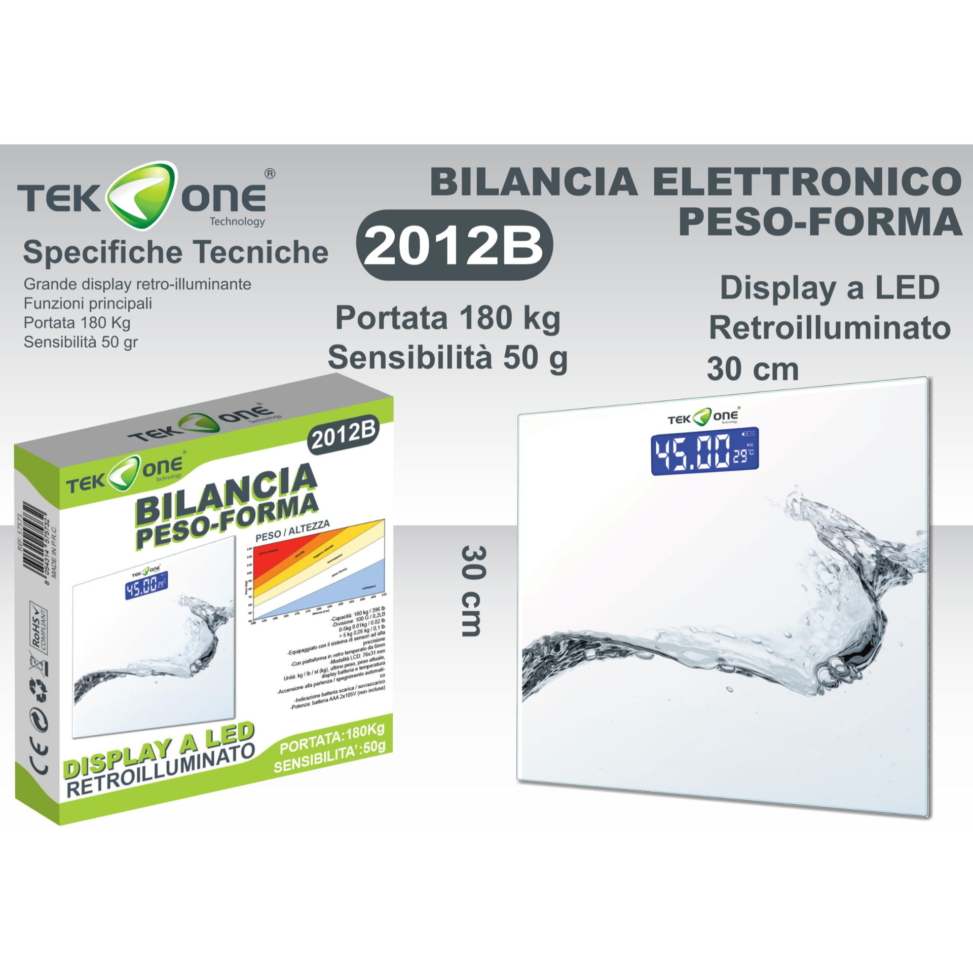 BILANCIA PESOFORMA ACQUA 2012BTekone