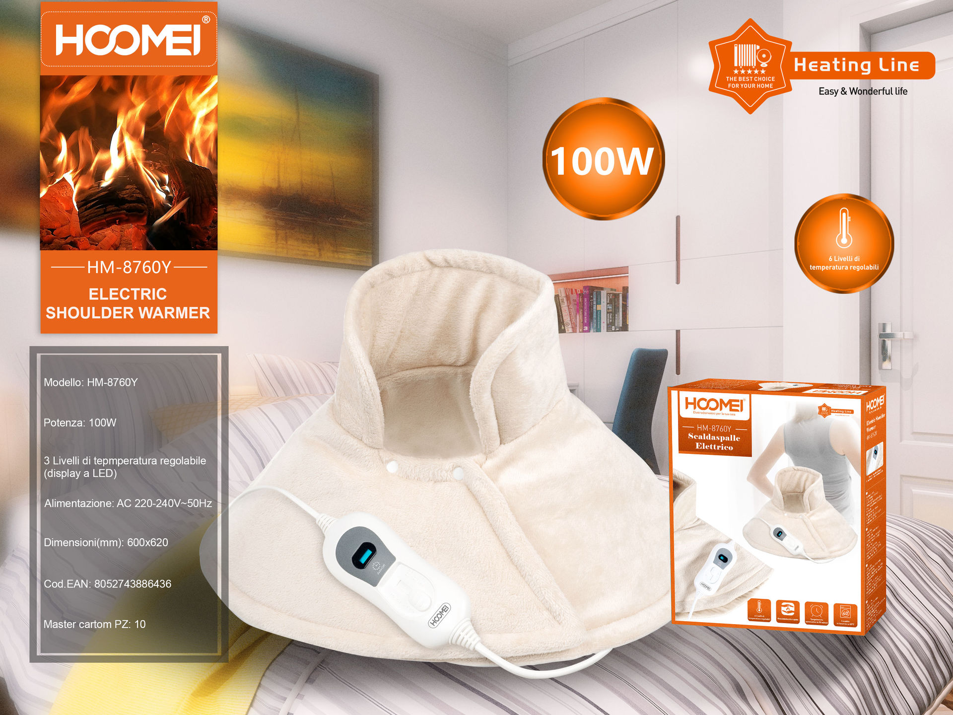 SCALDASPALLE ELETTRICO 100W HM-8760YHoomei