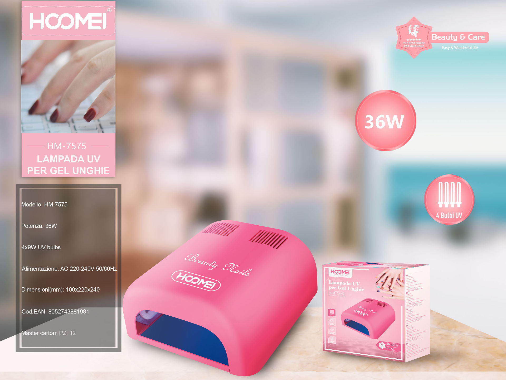 ESSICCATORE X UNGHIE 36W HM-7575 (1981)Hoomei
