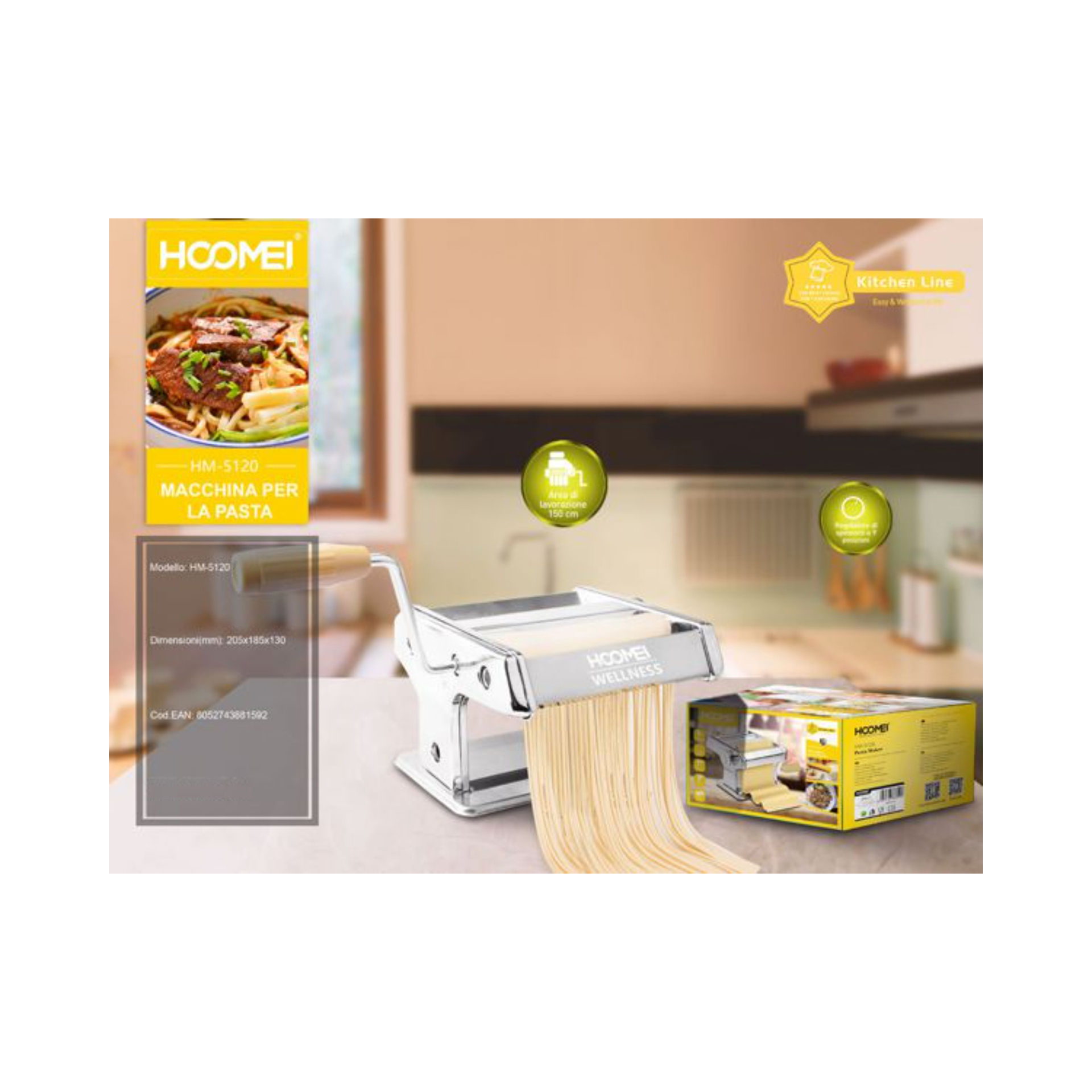 PASTA MAKER HM-5120 (1592)Hoomei