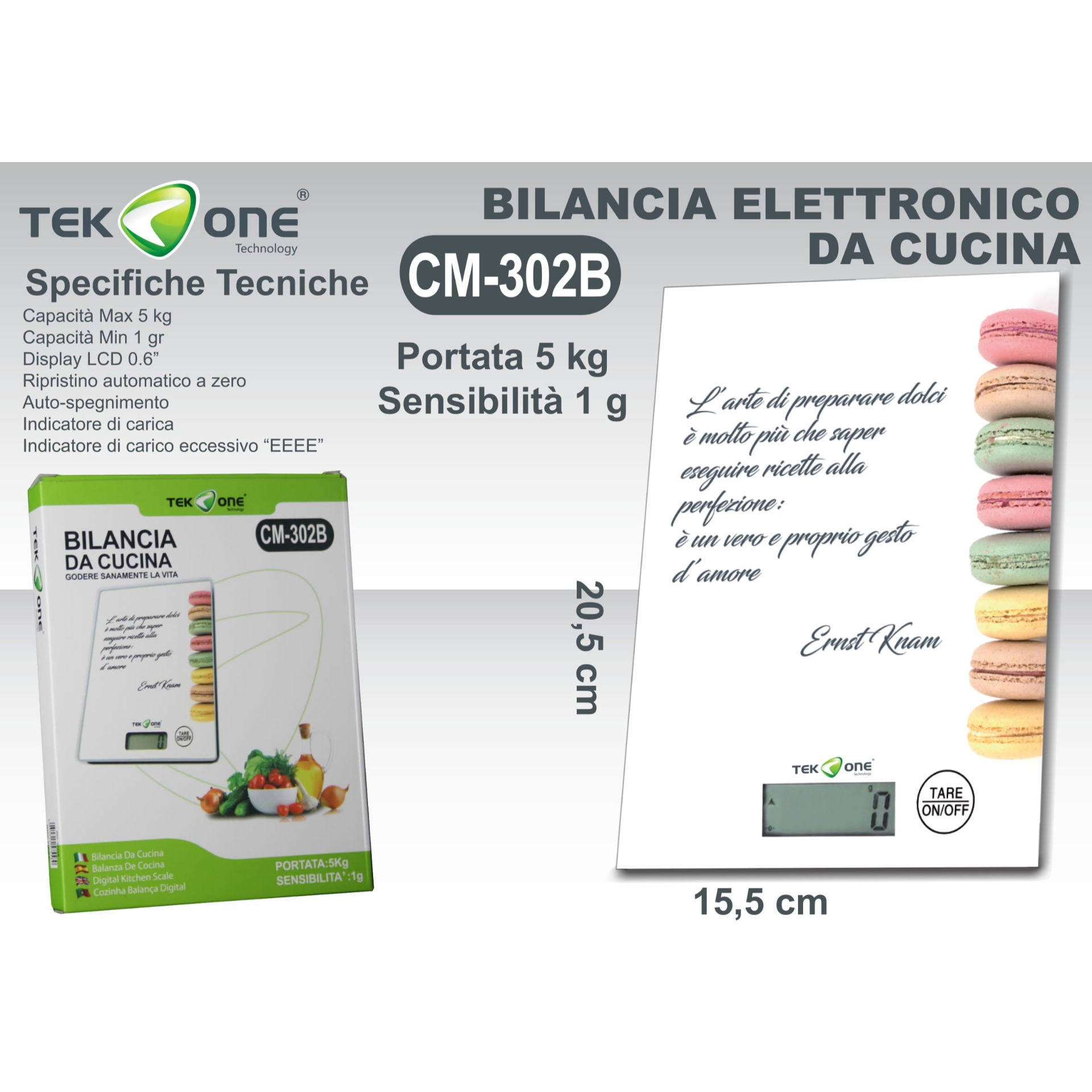 BILANCIA DA CUCINA 302B LEMONTekone