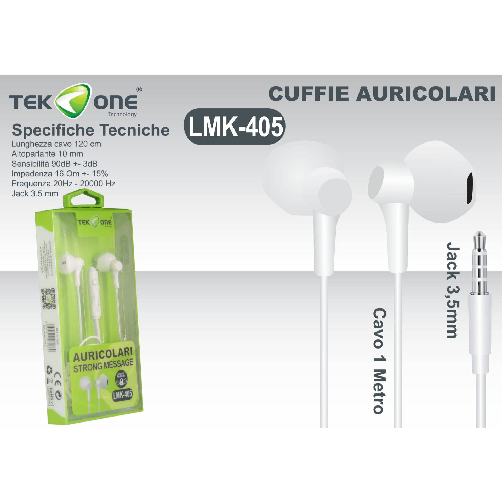 CUFFIA STRONG MESSAGE LMK-405Tekone