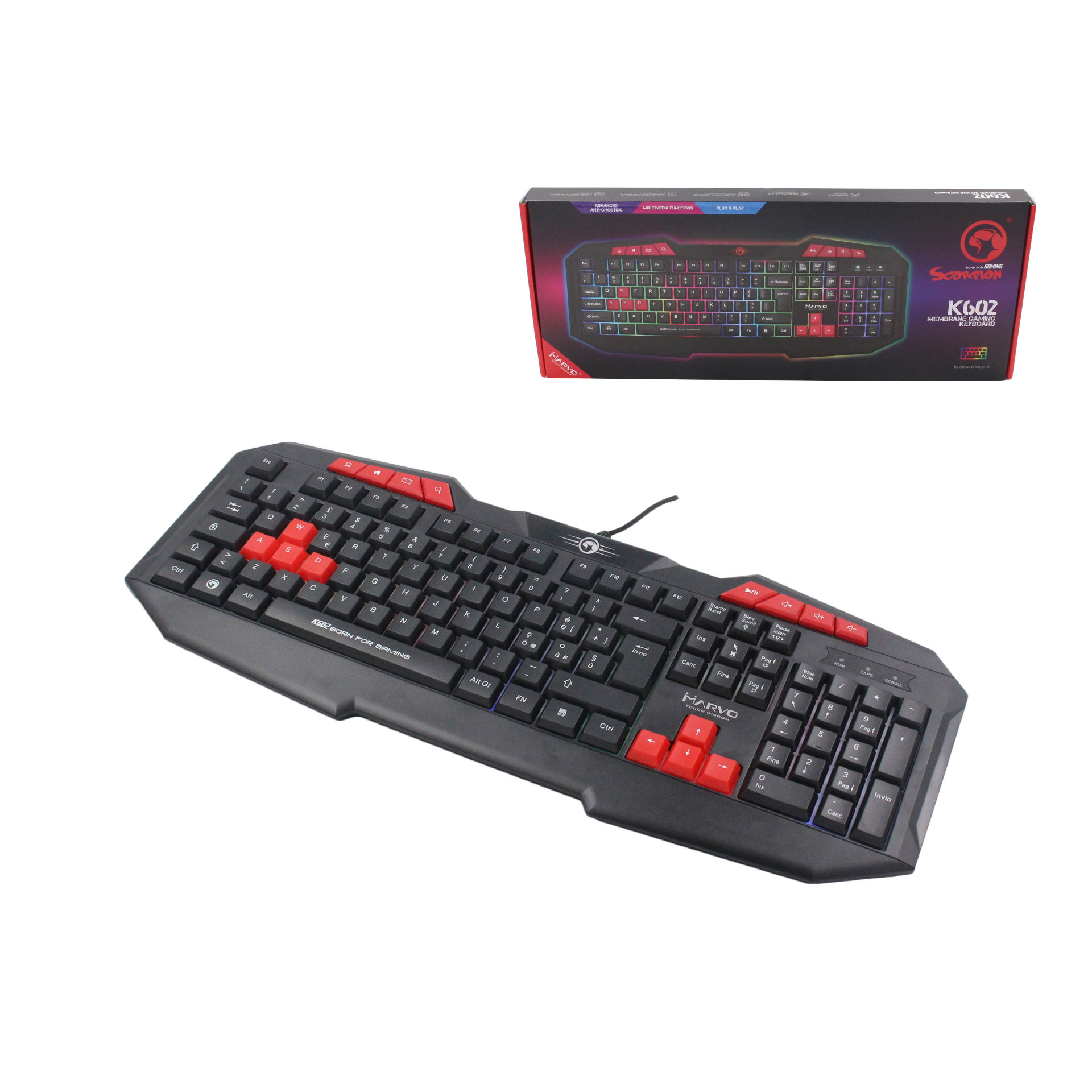 TASTIERA X GAME MARVO K602 (8686)Marvo