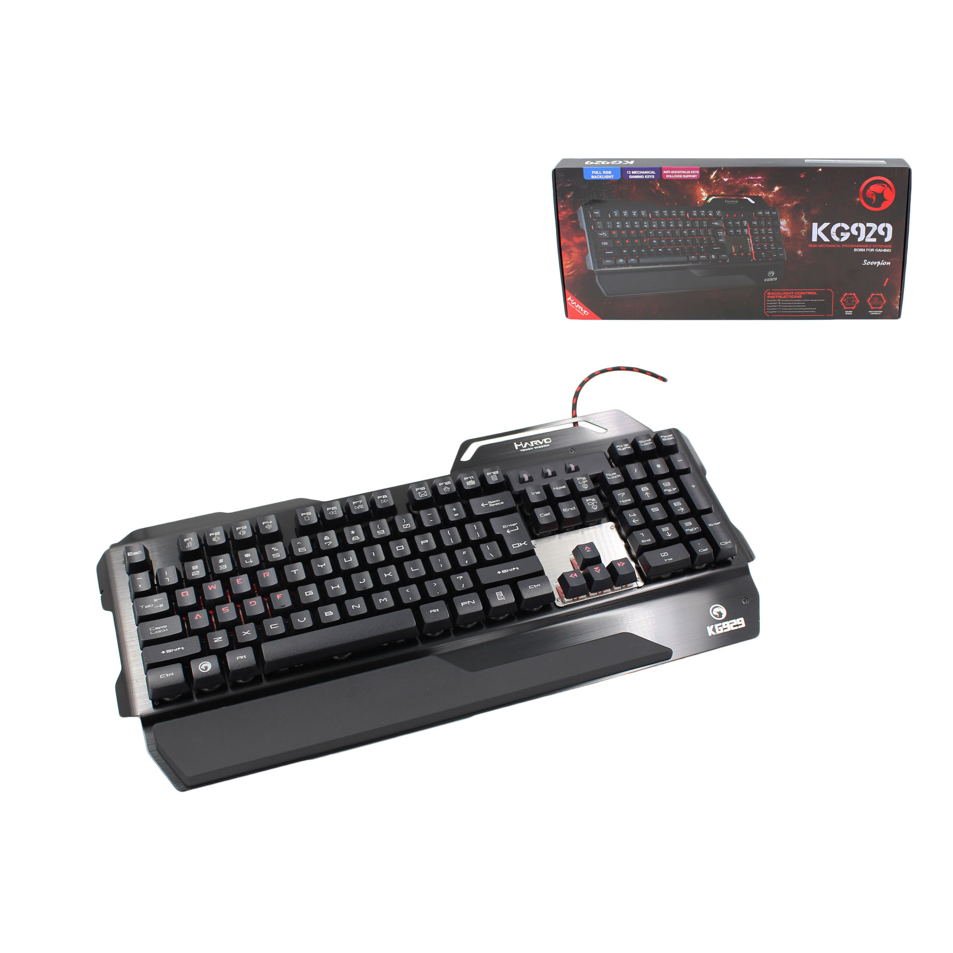 TASTIERA X GAME MECCANICA MARVO KG929 (3902)Marvo