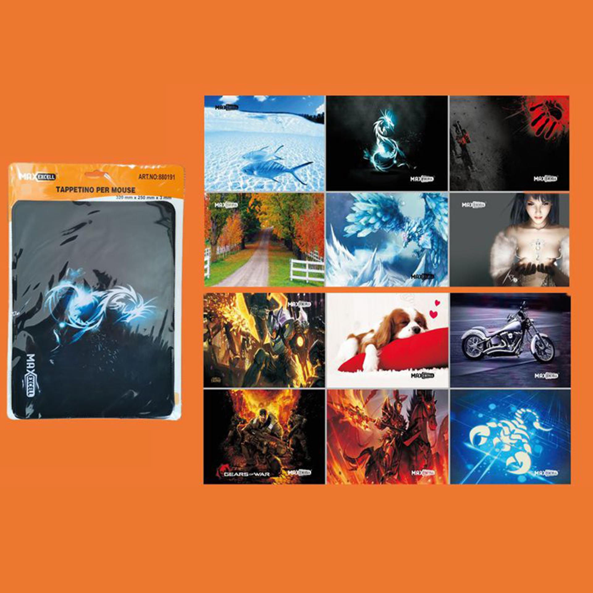 290MM.250MM.3MM*TAPPETINO PER MOUSE DA GIOCOIMax