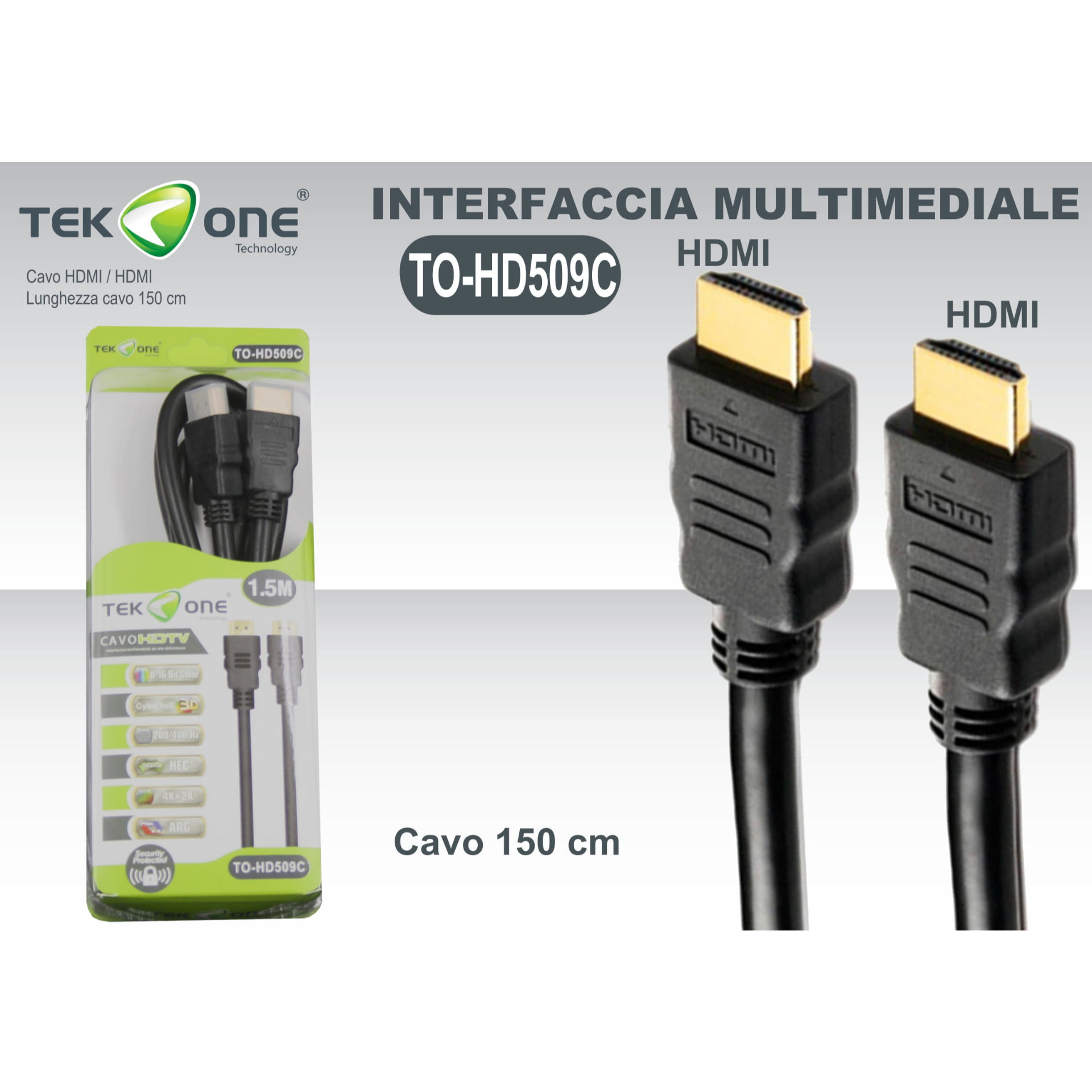 CAVO HDMI 1.5M CAVO STANDARD HD509CTekone