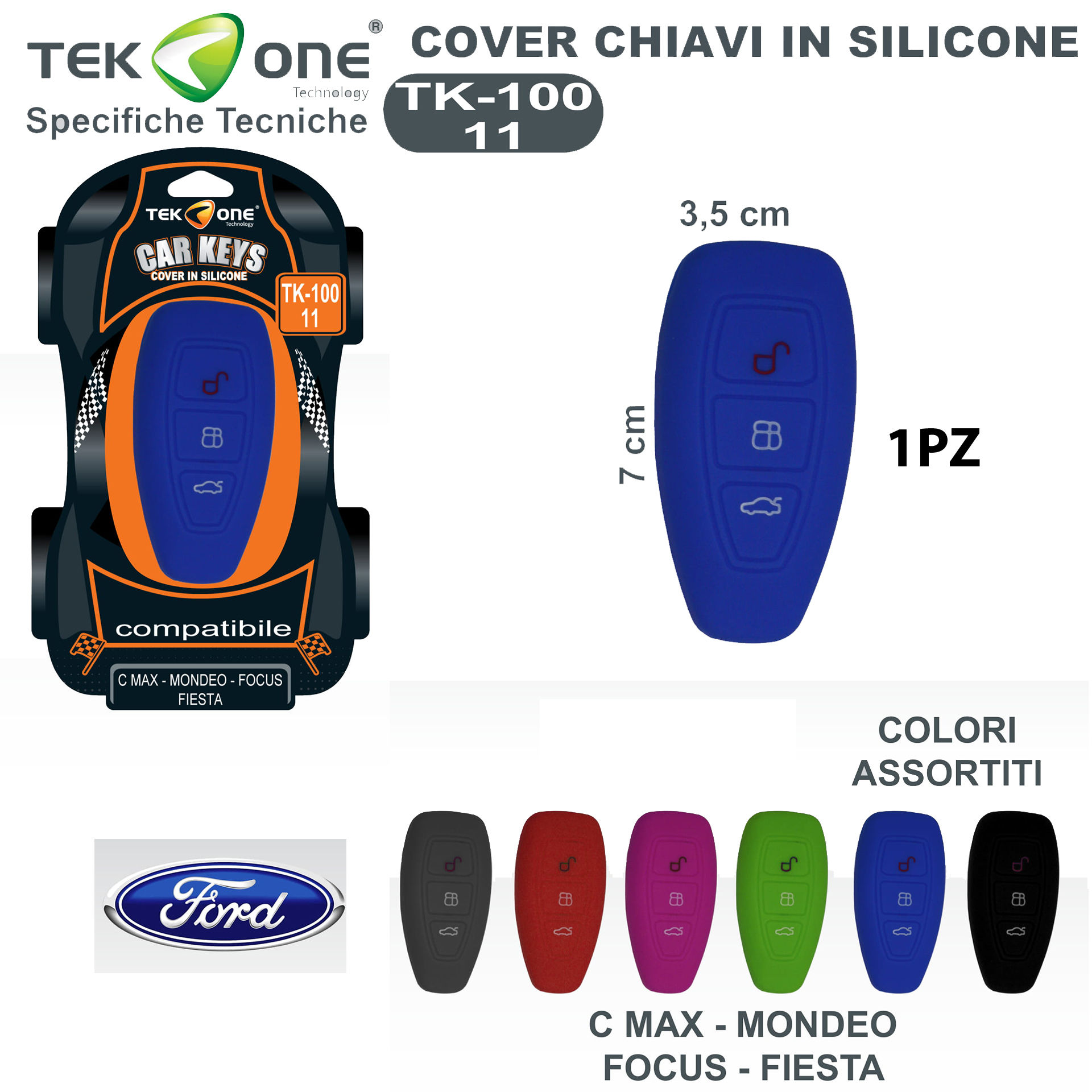 COVER CHIAVI IN SILICONE TK100-11Tekone