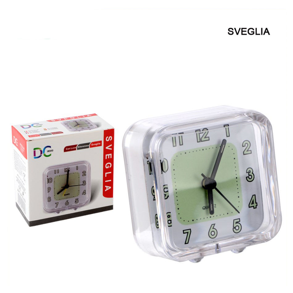 DC CASA SVEGLIA SILENZ. 8.5X8.5CM QUADRATADc