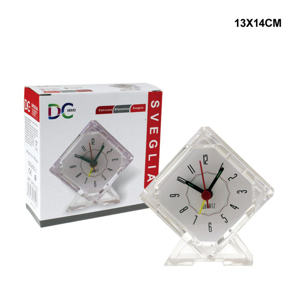 DC CASA SVEGLIA SILENZ. 13X14CM ROMBODc